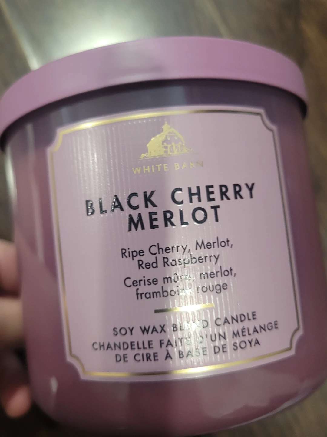 White Barn Black Cherry Merlot 3-Wick Candle - photo 2