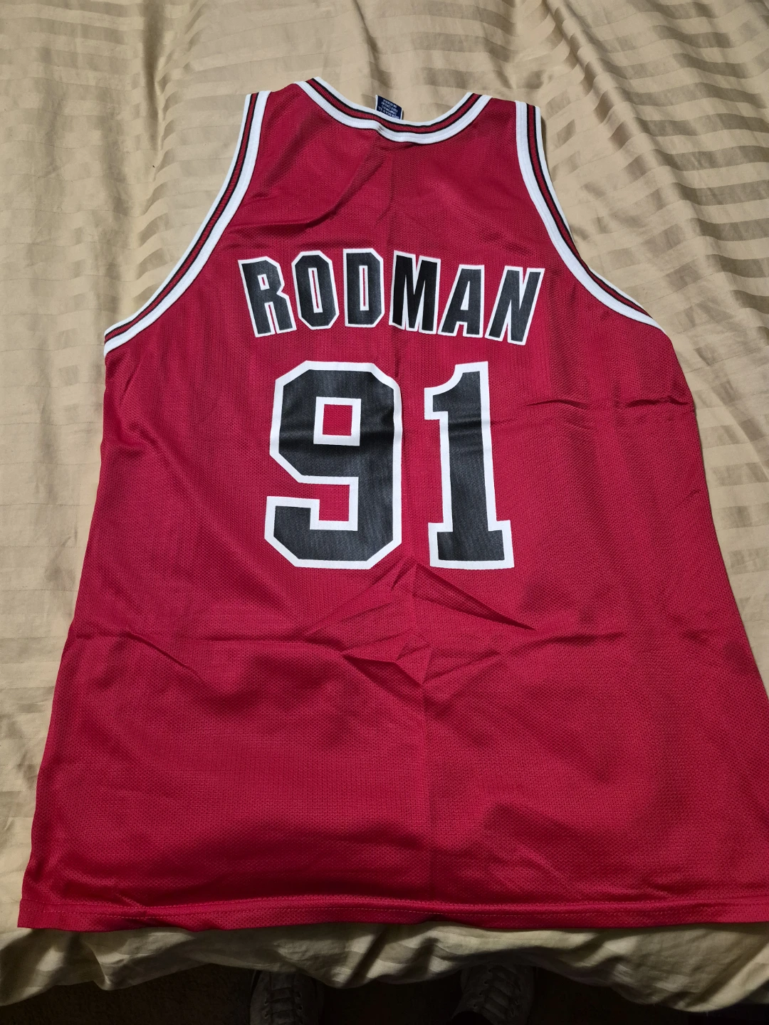 Champion Dennis Rodman Chicago Bulls 91 Jersey Size 48 - photo 2