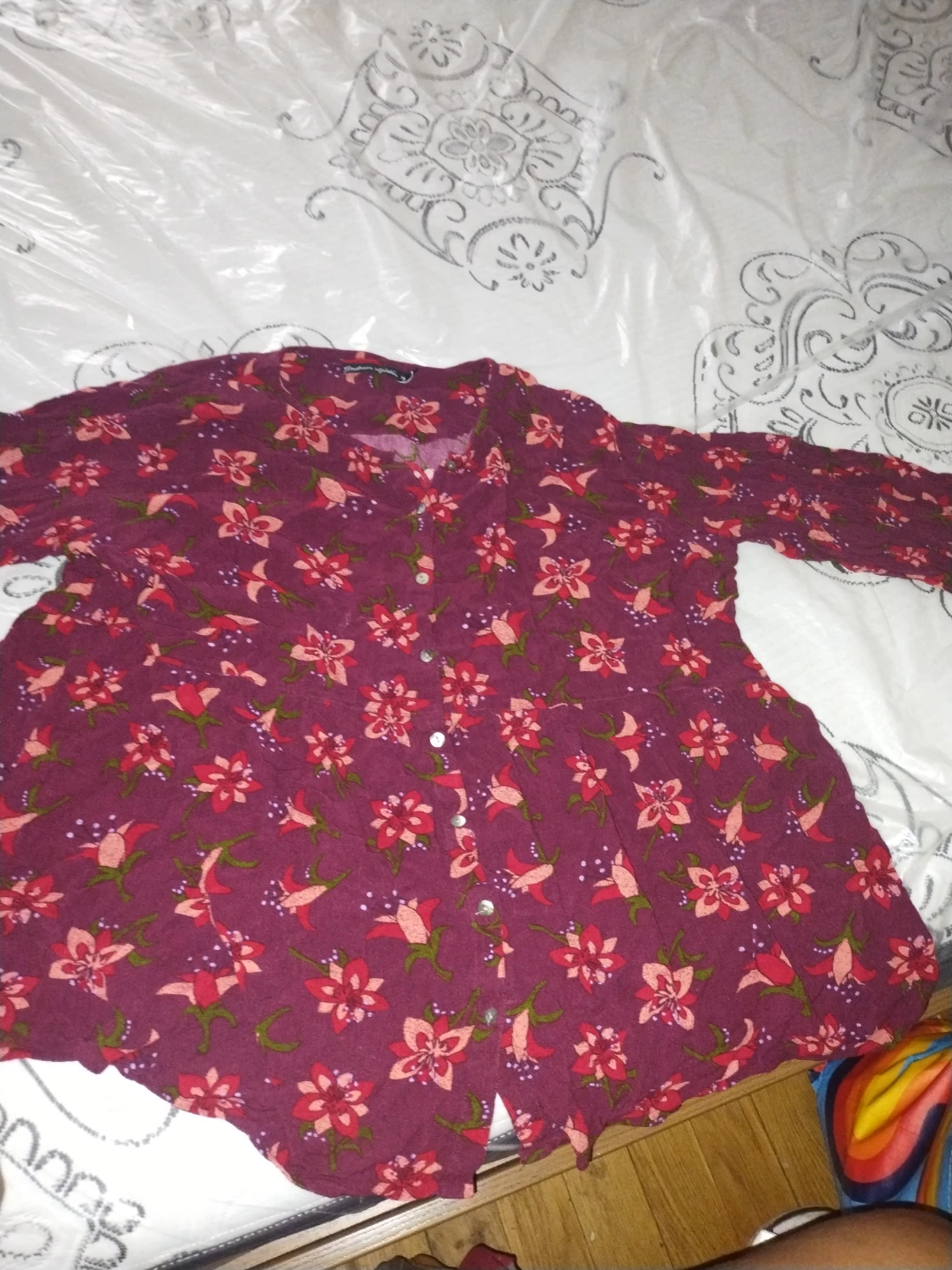 Gudrun Sjödén Women's Floral Print Tunic Top Size XXL