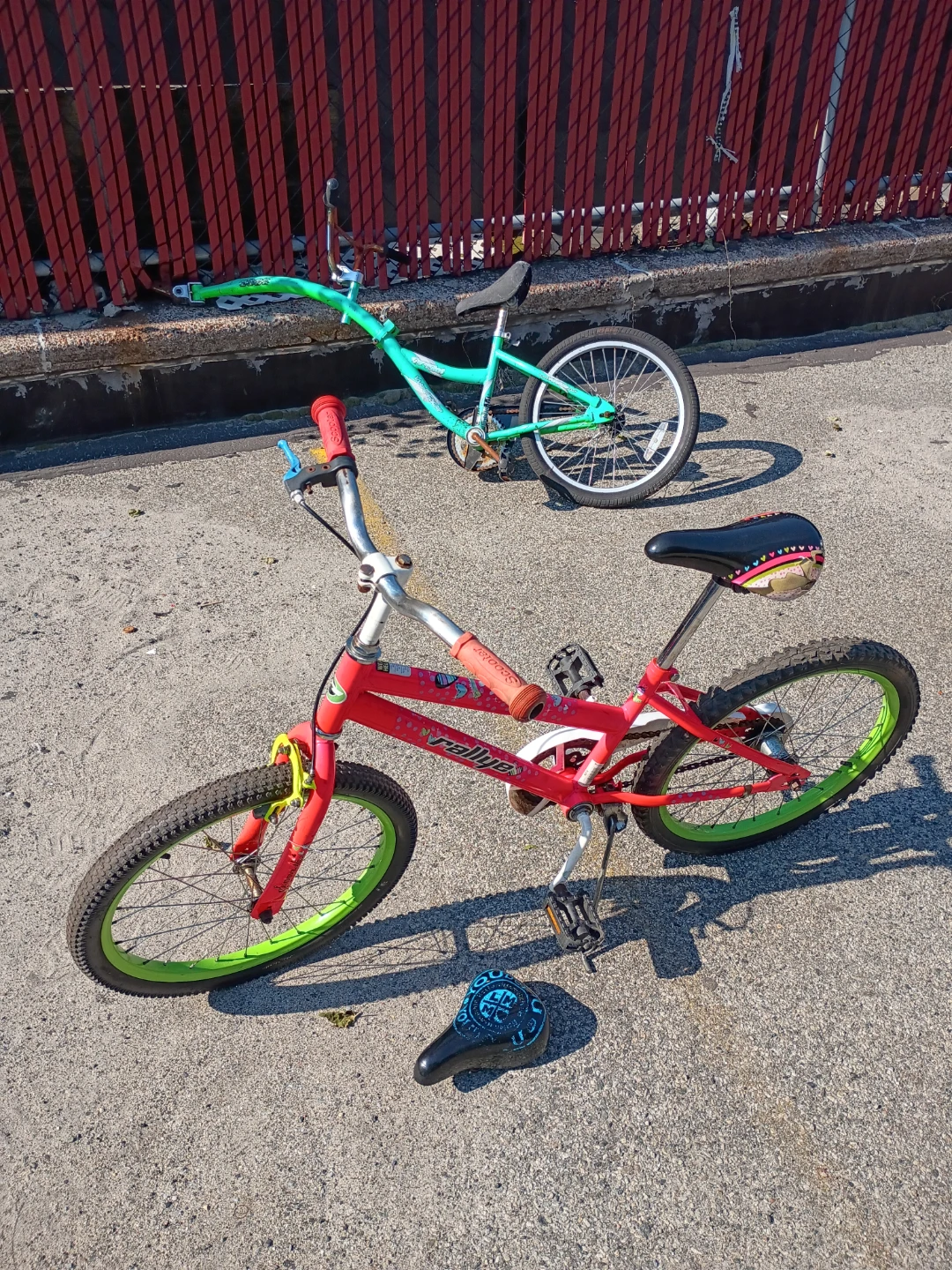 Rally Red BMX Youth Bike + Green Co-Pilot.