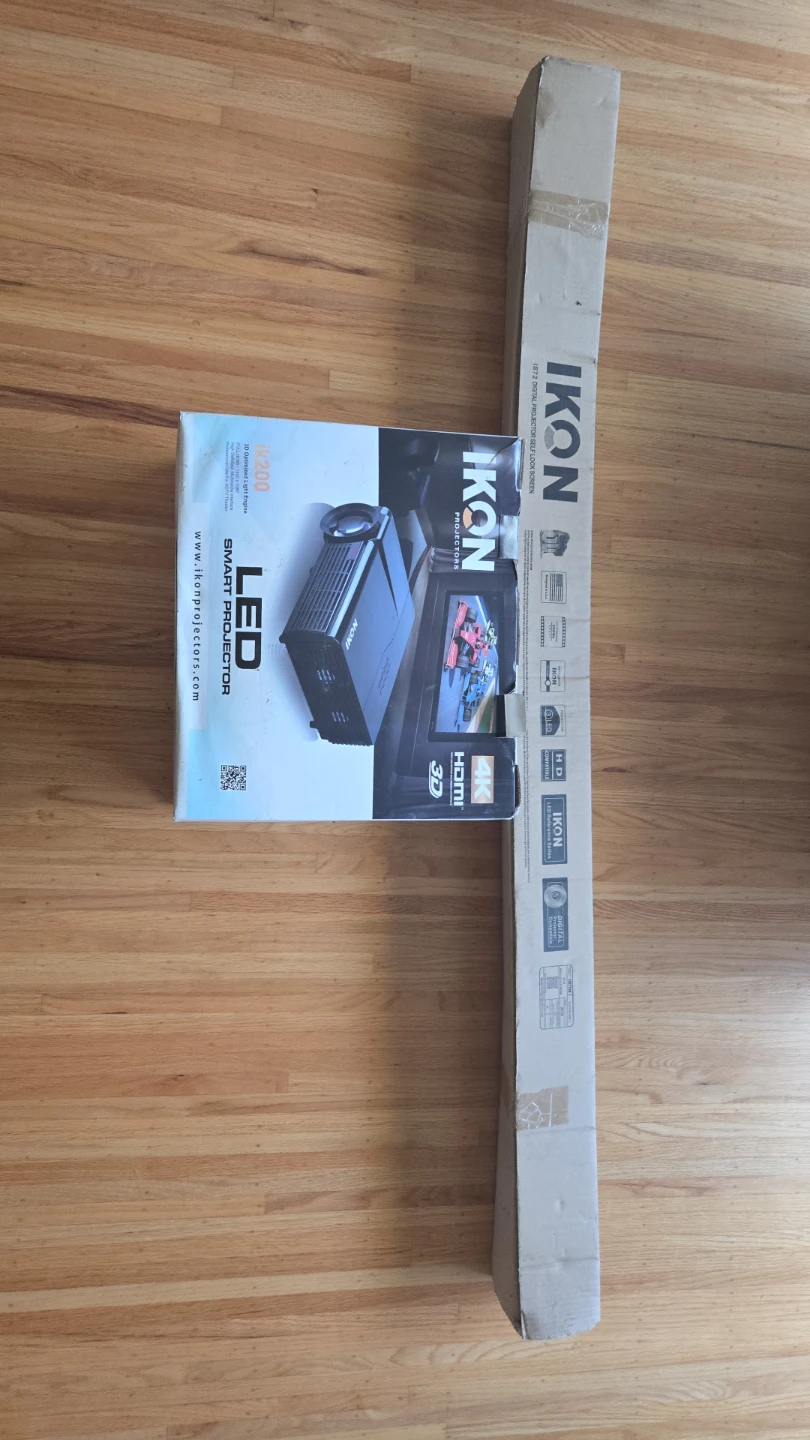 IKON LED Smart Projector M-200 4K HDMI 3D