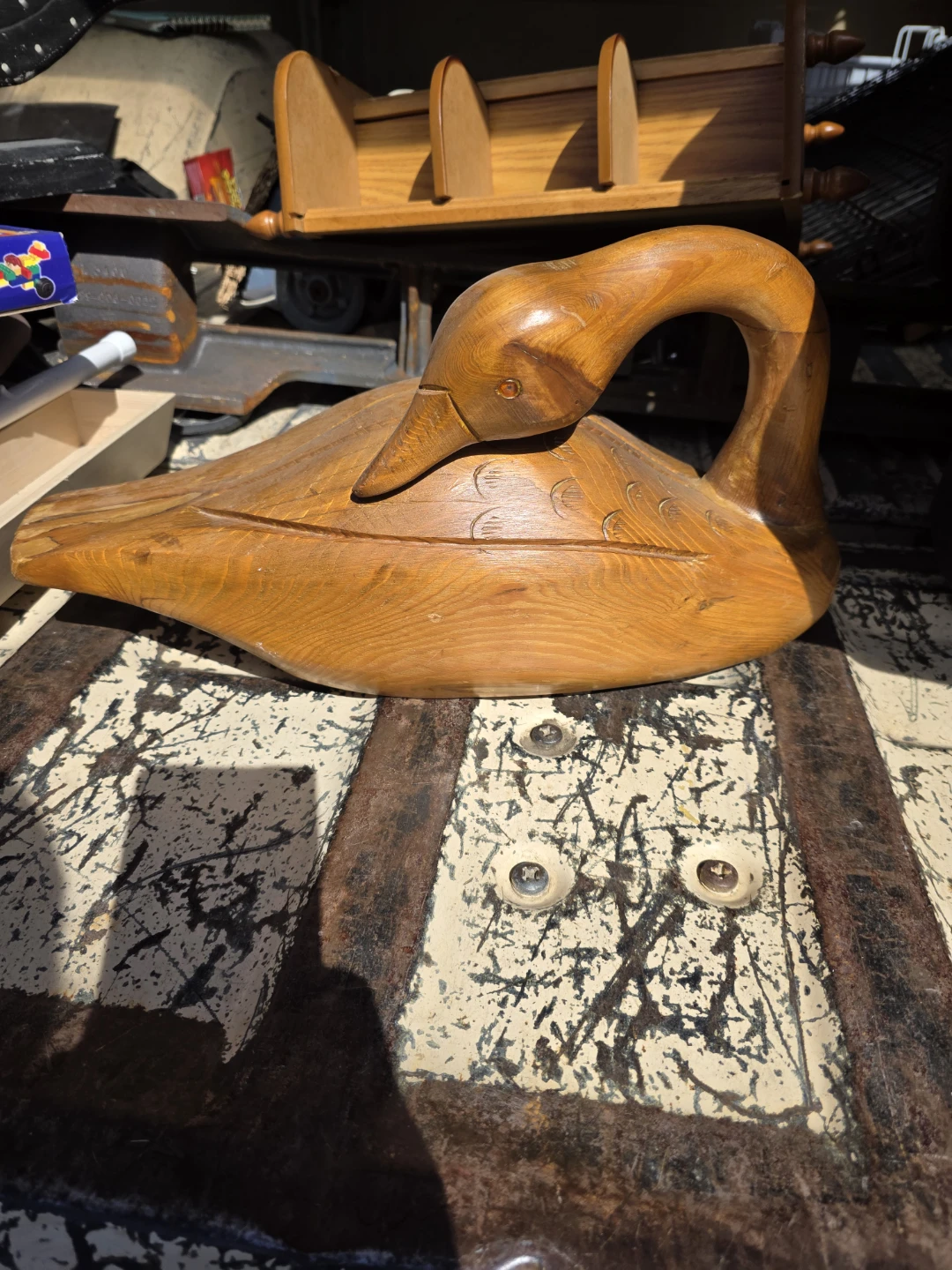 Wooden Duck Carving