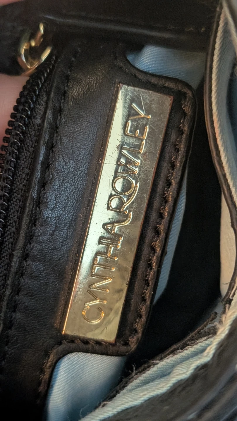 Cynthia Rowley Black Leather Studded Crossbody Bag - photo 3