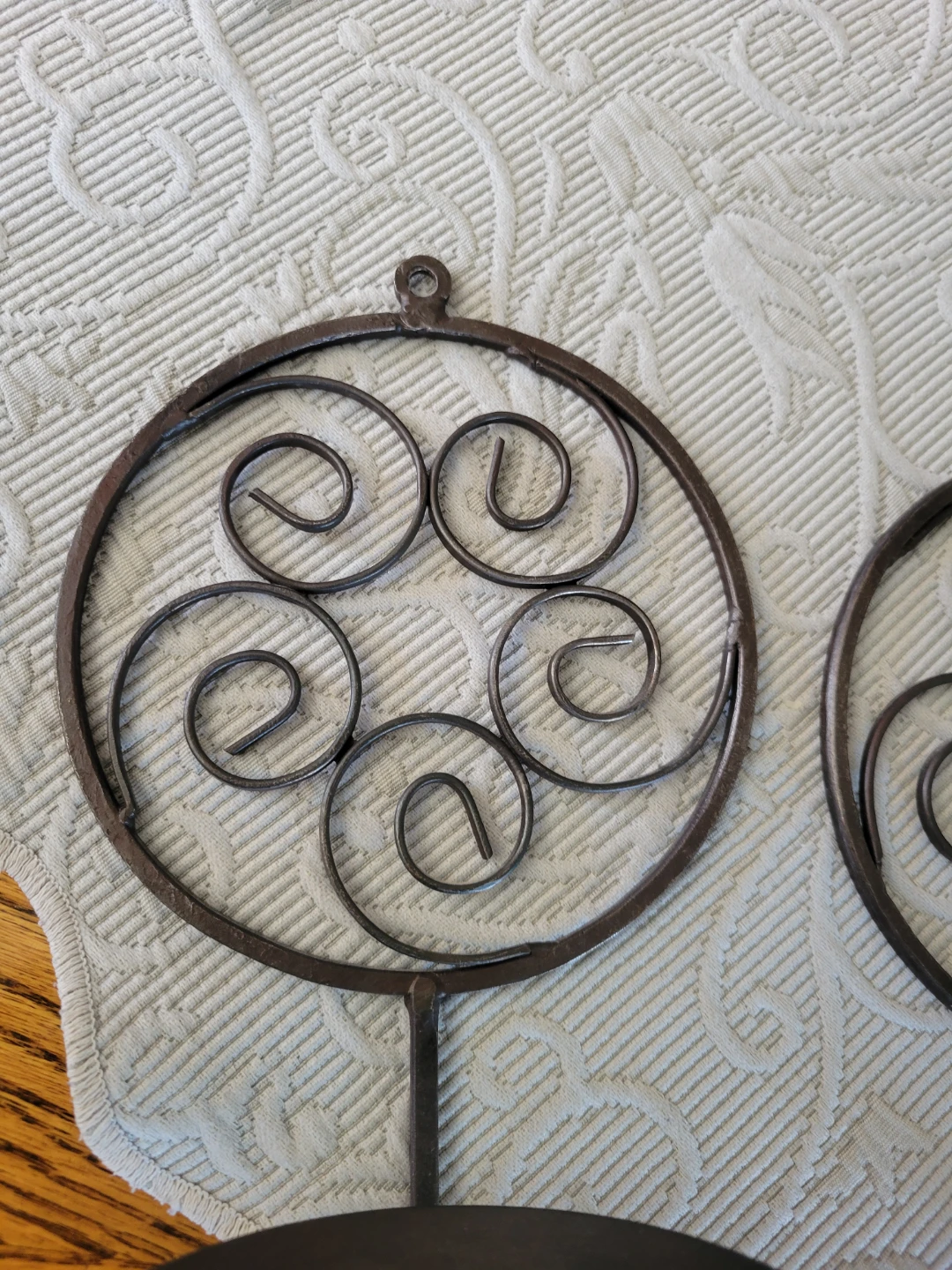 Brown Metal Celtic Style Candle Sconces.  Garden - photo 2