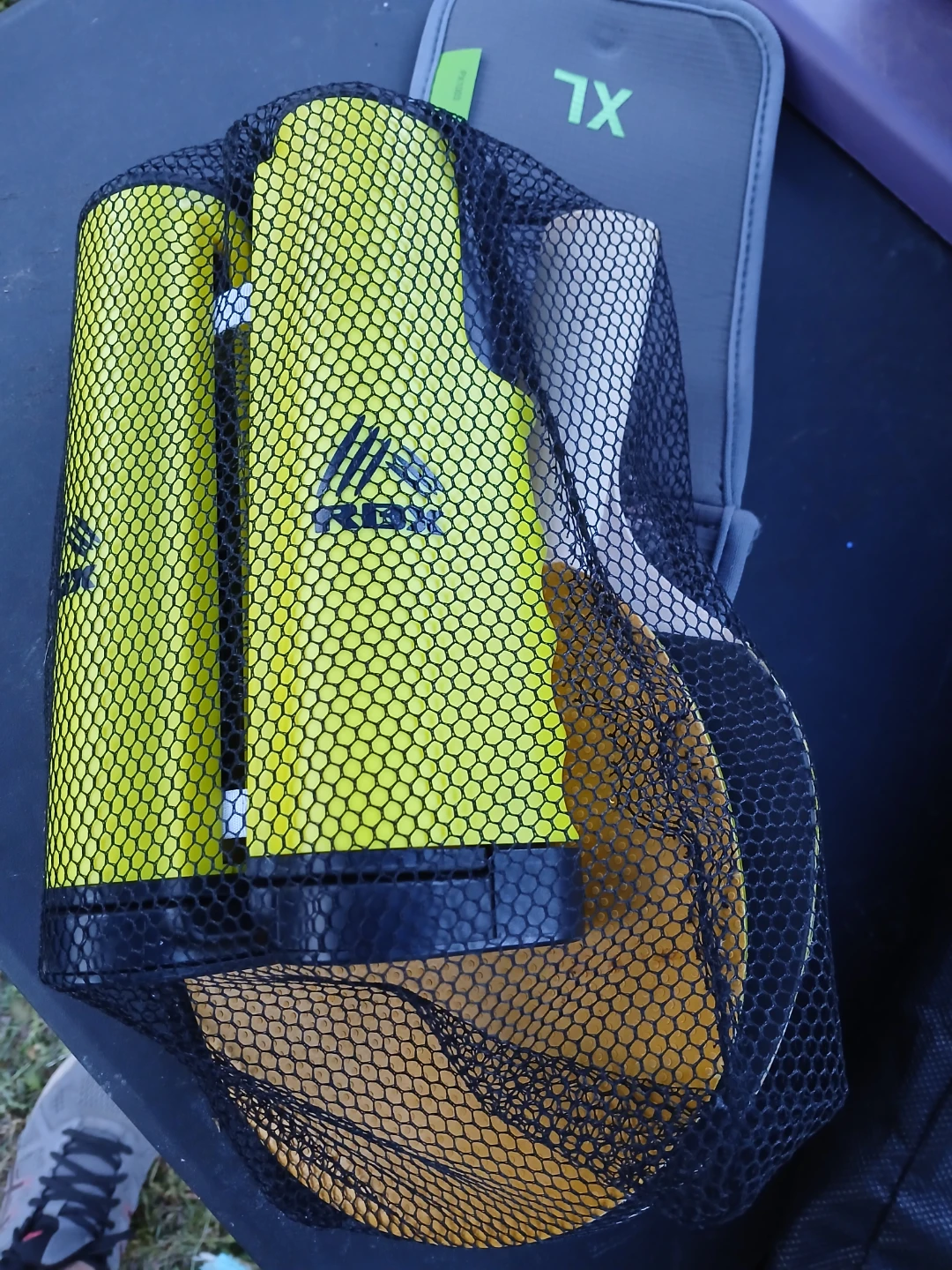 RBX XL Yellow Weighted Vest with Mesh Bag