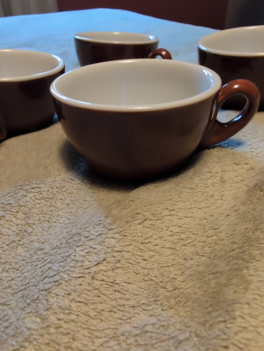 Set of 4 ACF Brown Ceramic Espresso Cups Made in Italy - photo 3