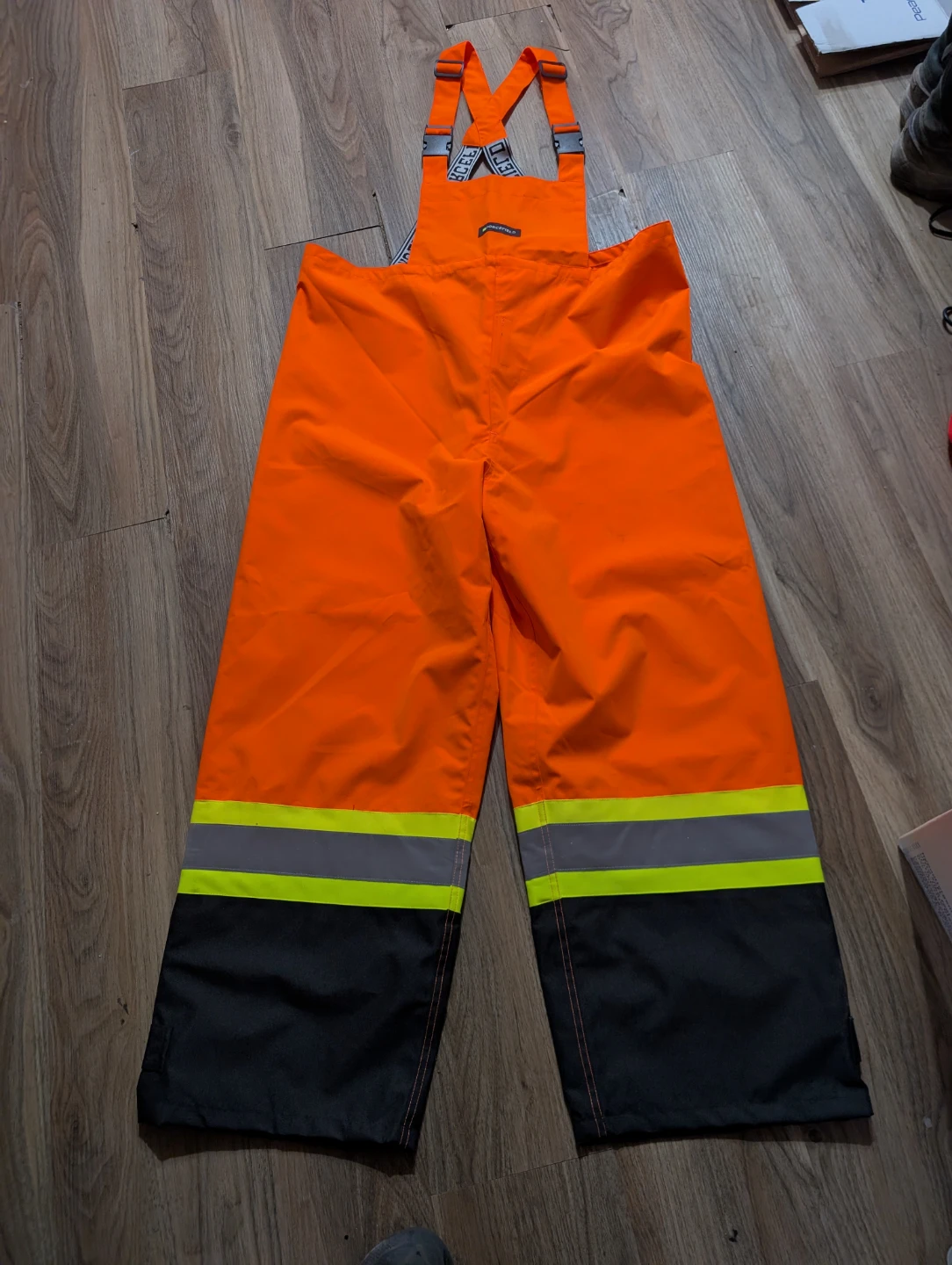 Forcefield High-Visibility Bib Overalls - Orange, Size L - photo 2