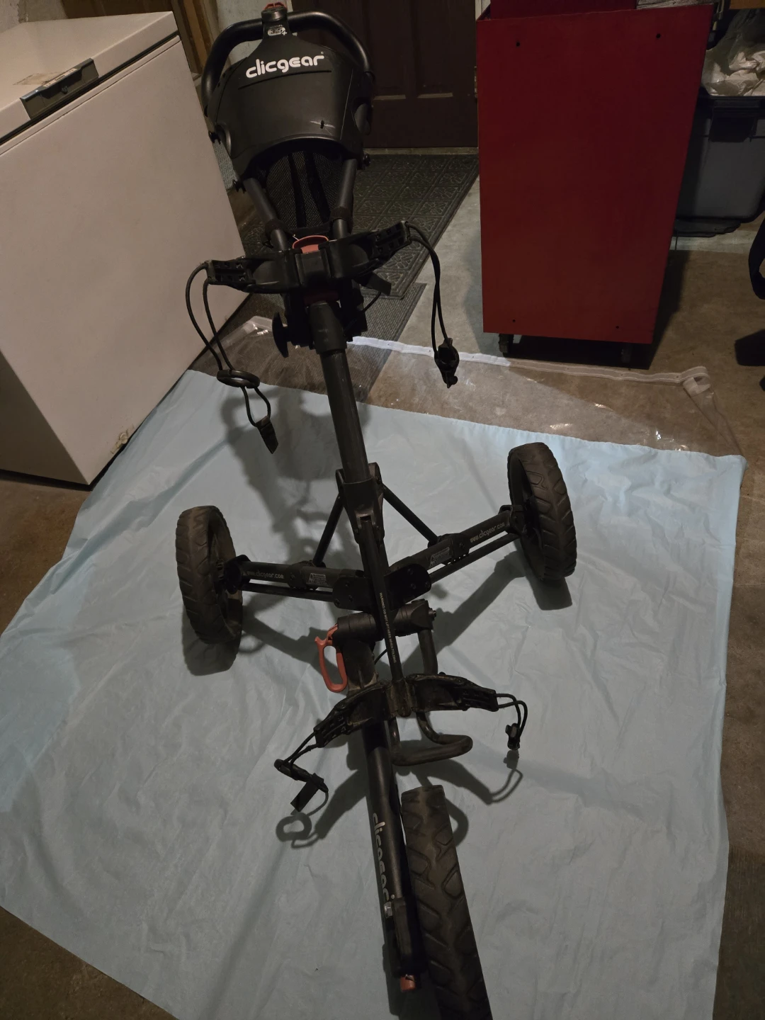 Black Taylormade Stand Bag And Clicgear Pull Cart - photo 3