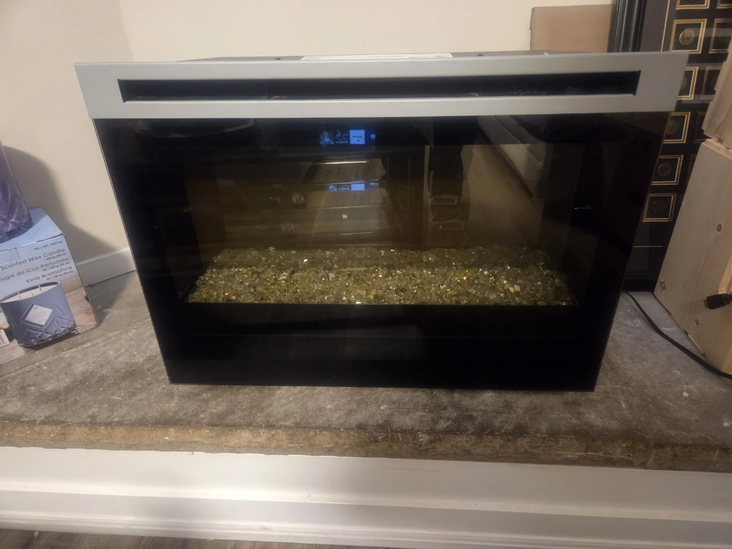 Electric Fireplace with Glass Ember - photo 2