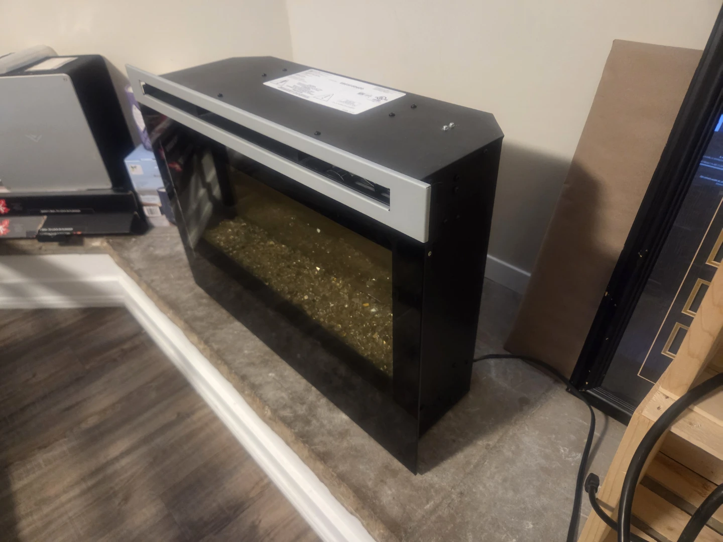 Electric Fireplace with Glass Ember - photo 4
