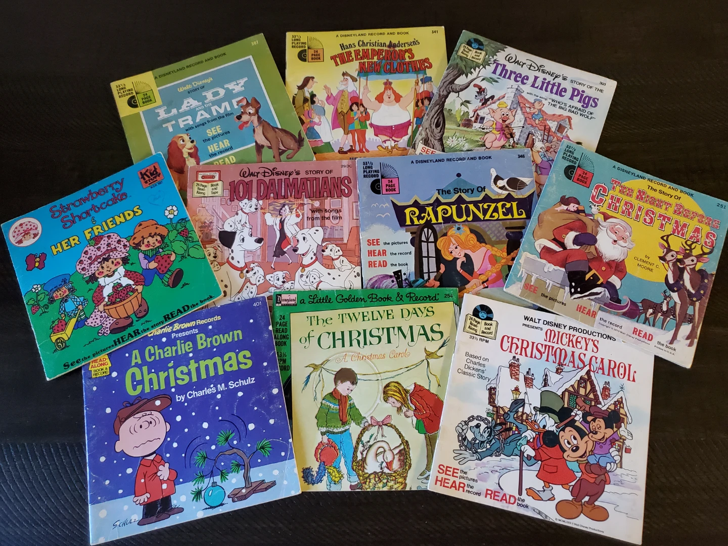 Vintage Disney Read-Along Books - No Records/Cassettes