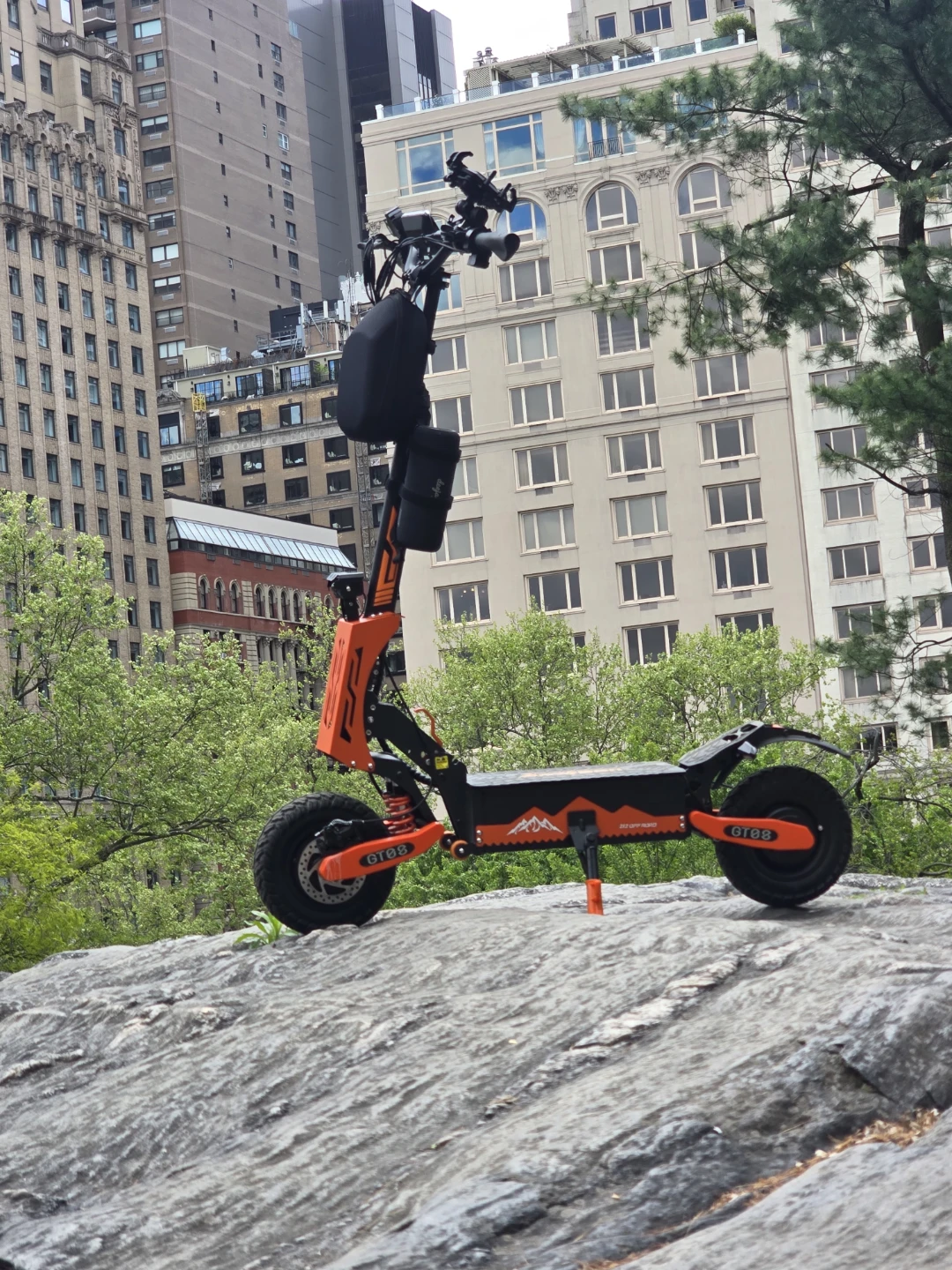Orange Electric Scooter with Off-Road Tires - photo 2