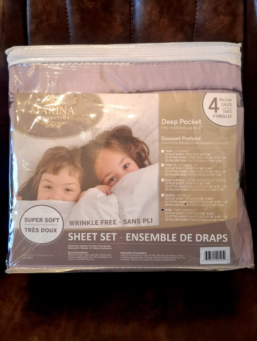 Marina Decoration Sheet Set - King Size - Lavender