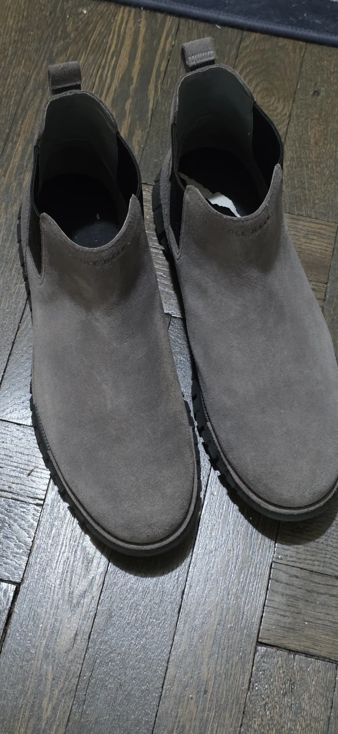 Cole Haan Men's Grey Suede Chelsea Boots Size 10.5 - photo 2