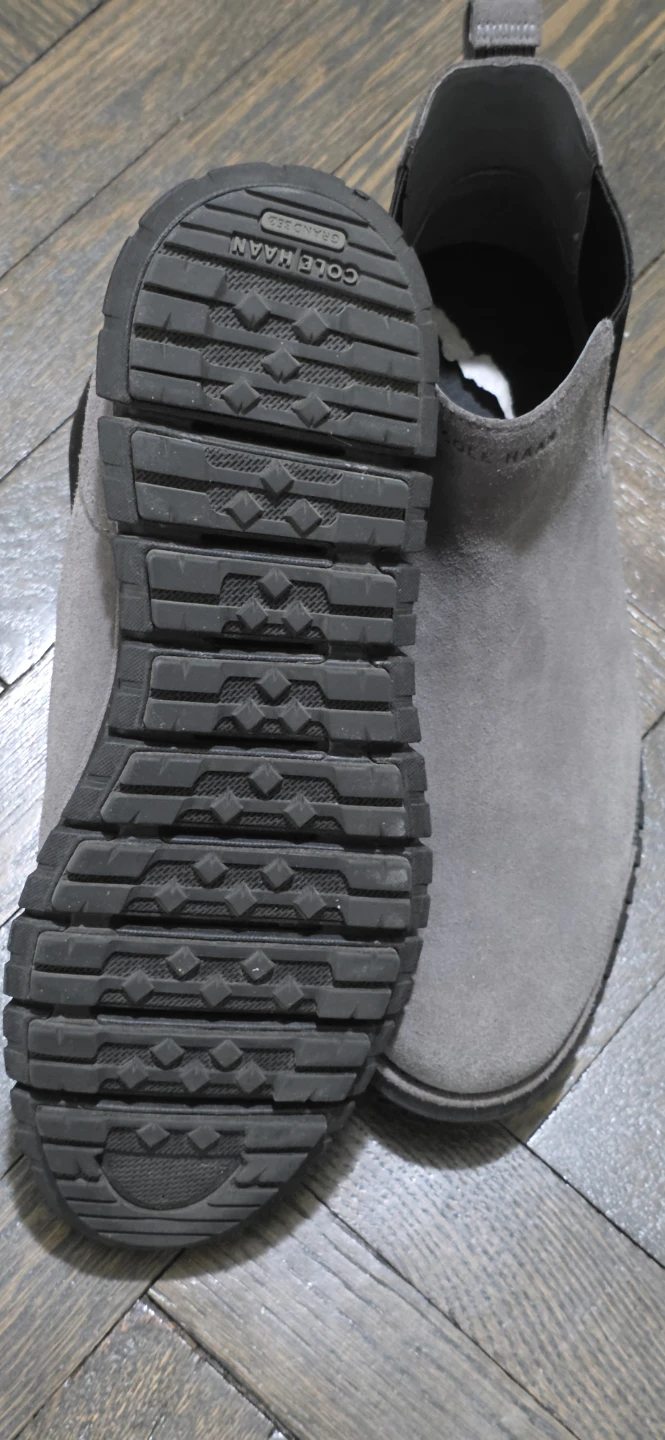Cole Haan Men's Grey Suede Chelsea Boots Size 10.5 - photo 3