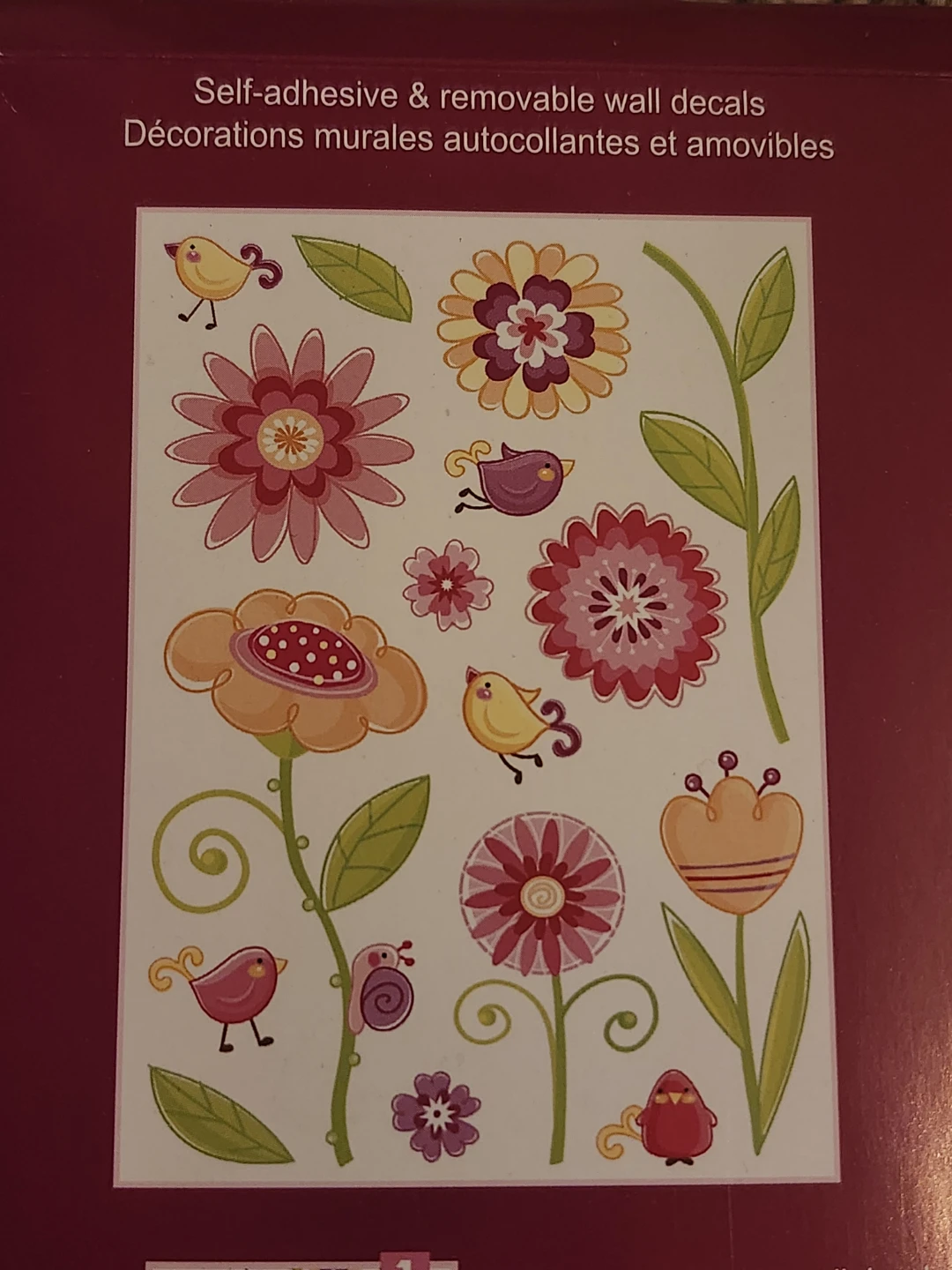 Wall Decor Self-adhesive & Removable Flower and Bird Decals - photo 2