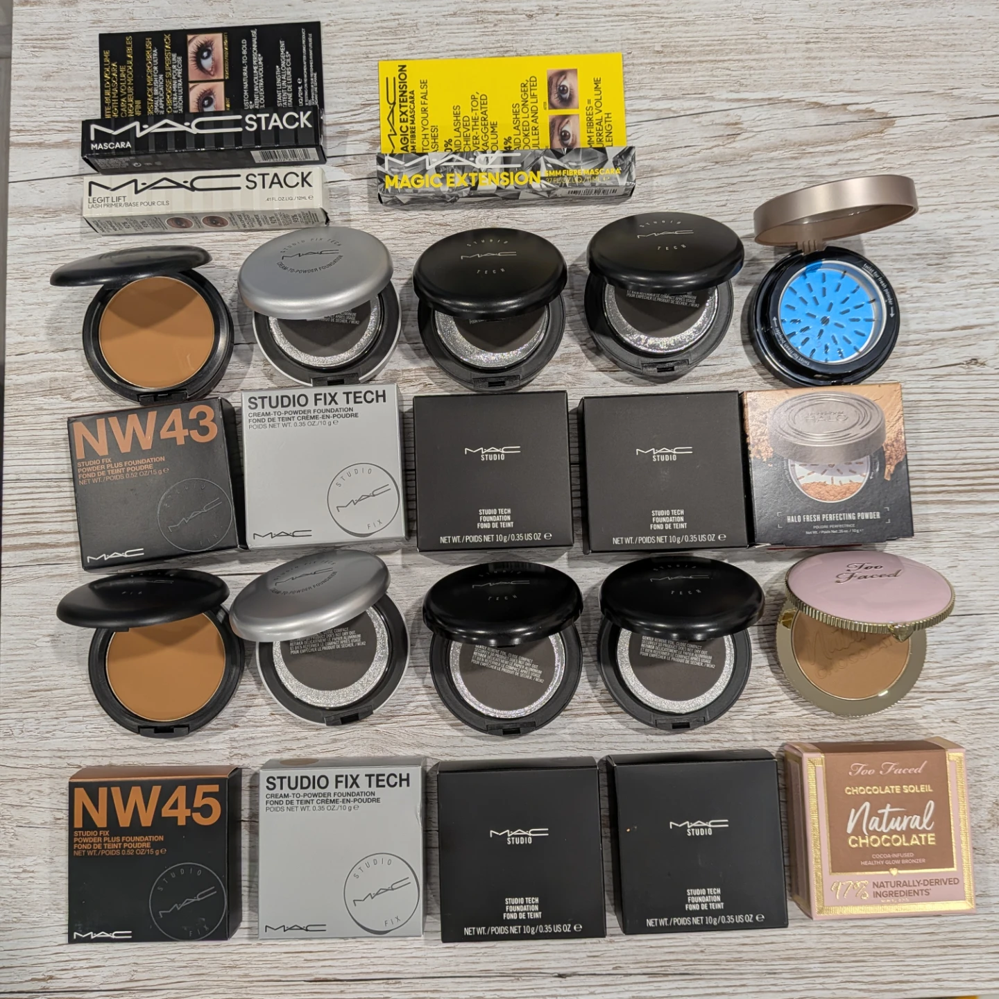 MAC Studio Foundation and Mascara