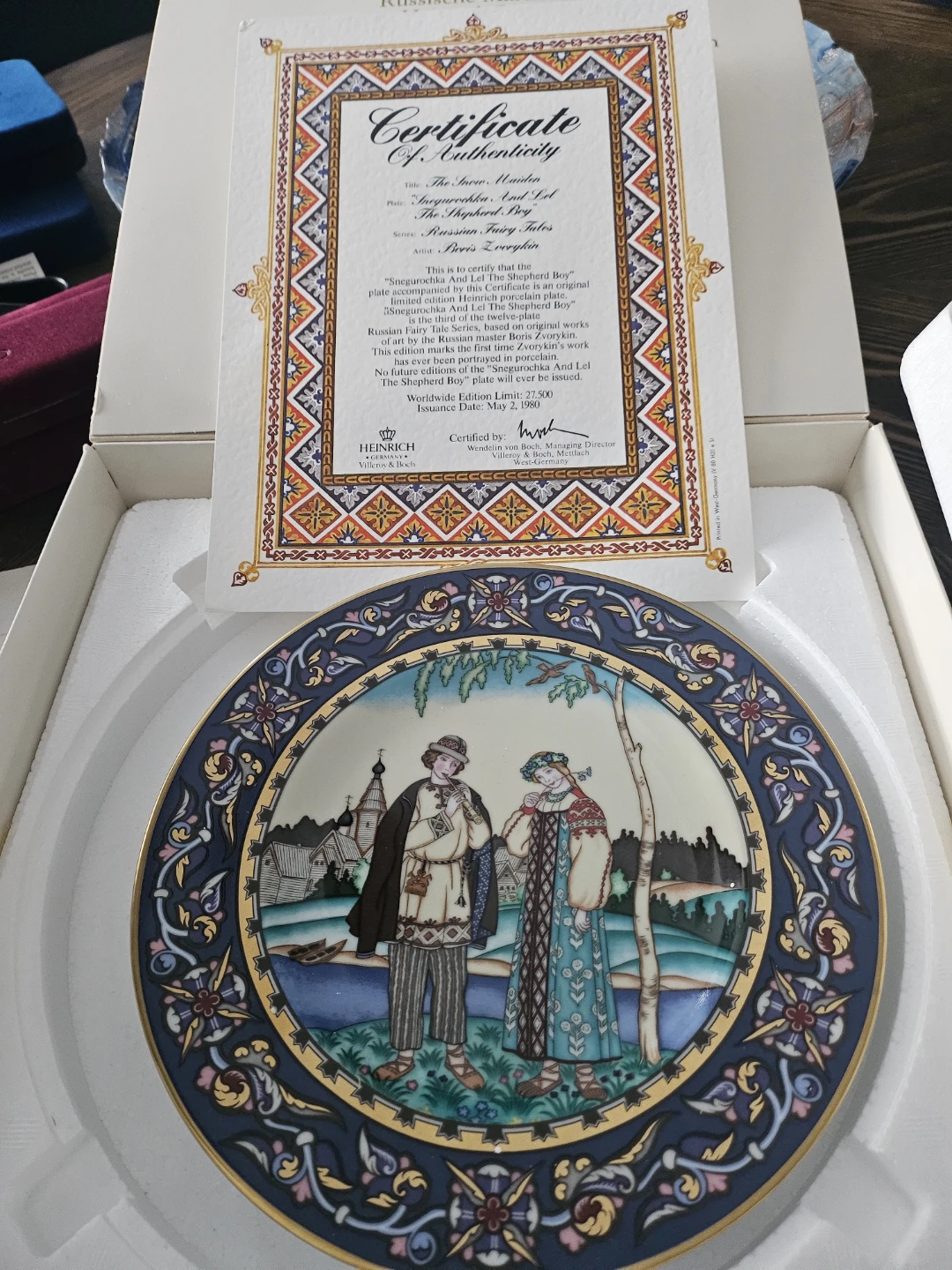 Villeroy & Boch Heinrich Collector Plate - The Snow Maiden - photo 3
