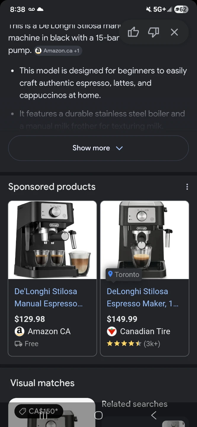 DeLonghi Stilosa Manual Espresso Machine - photo 4