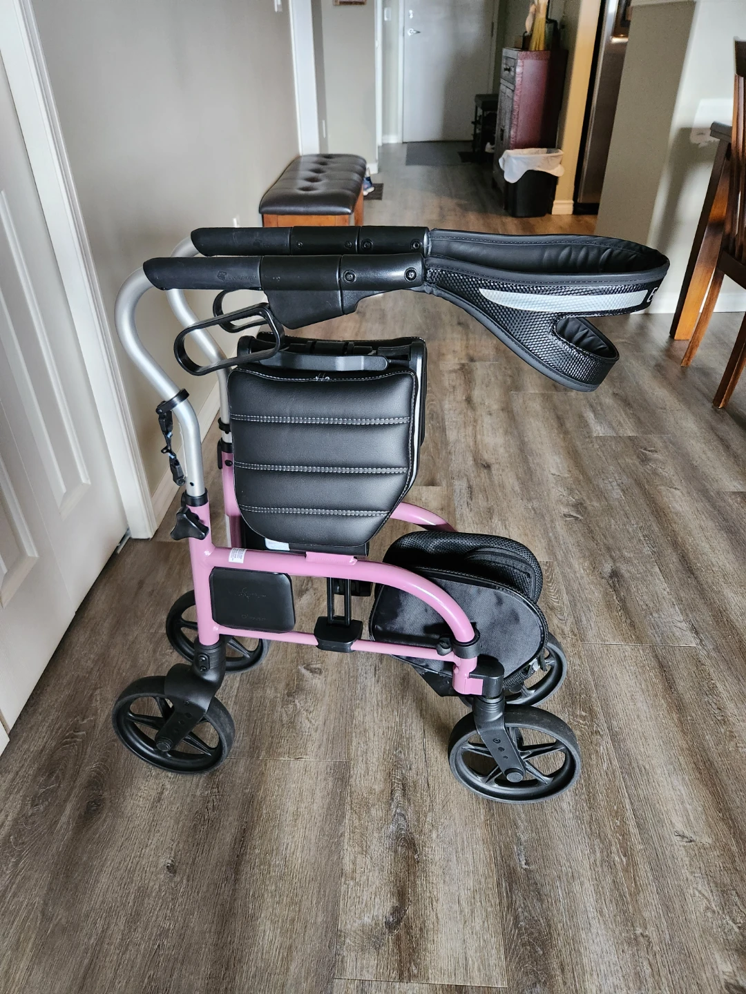 Evolution Walker with Seat and Basket - Pink