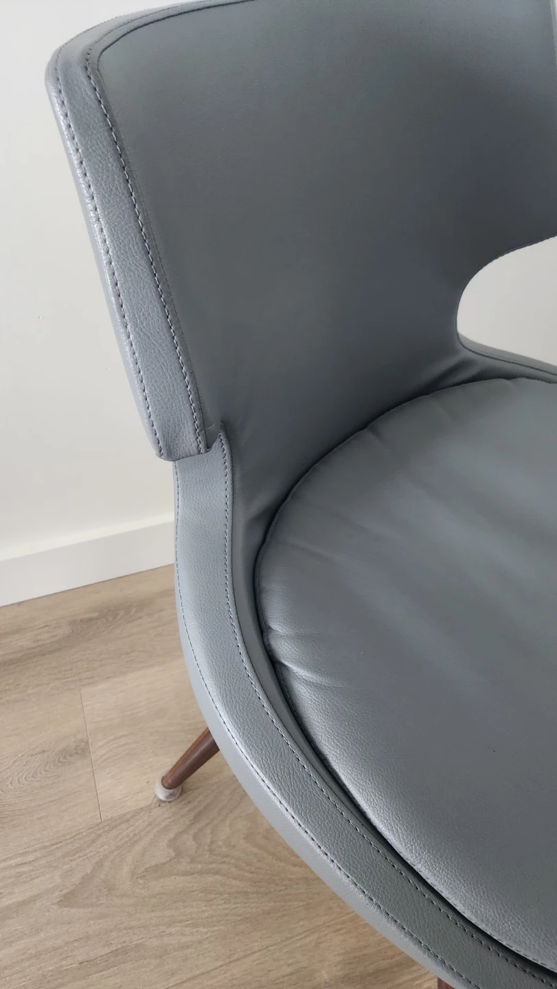 Soho Concept Grey Leather Chairs - 2 available - photo 5