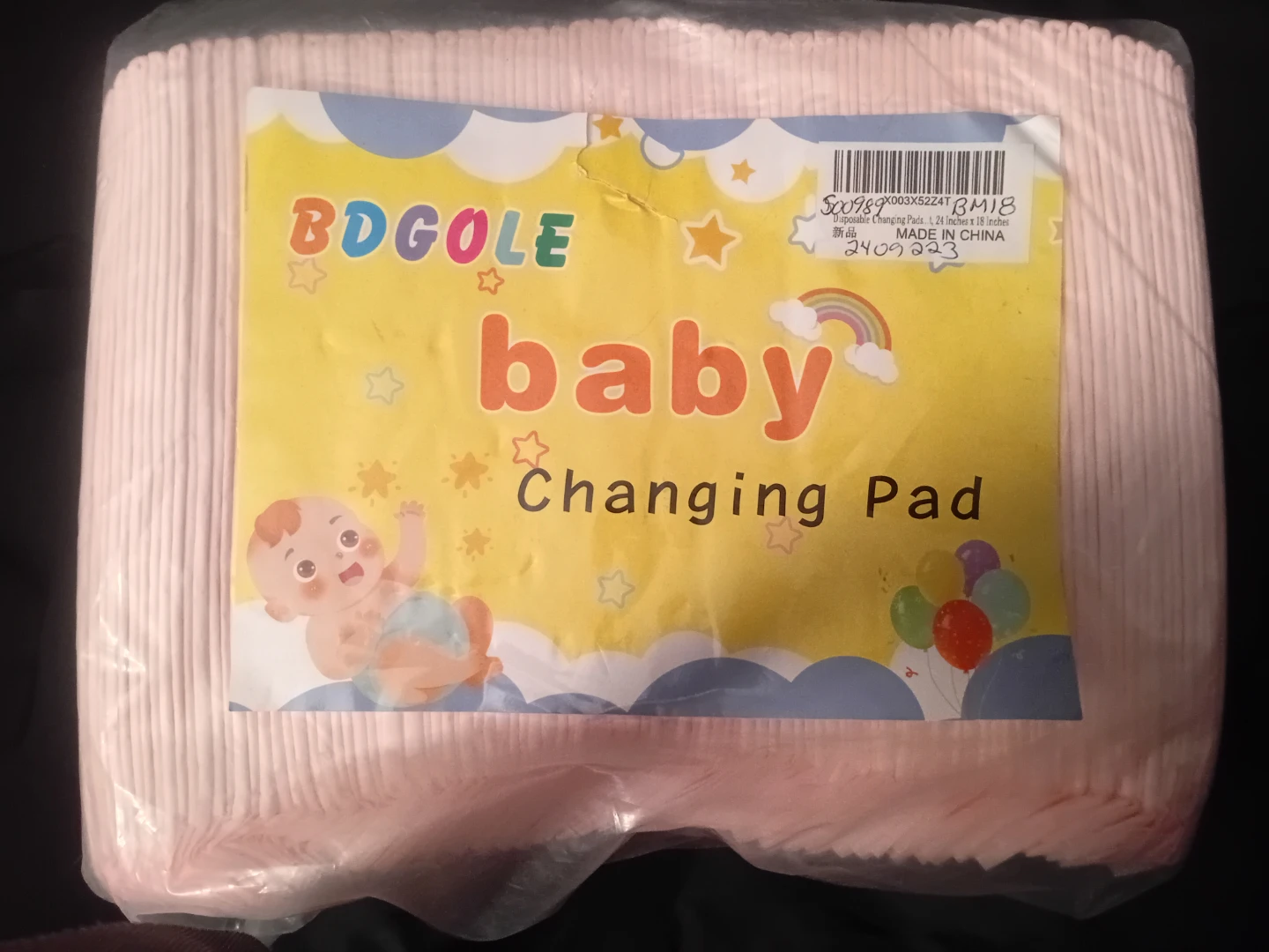 NEW!   BDGOLE Baby Changing Pads - 24" x 18" (2 for $30)
