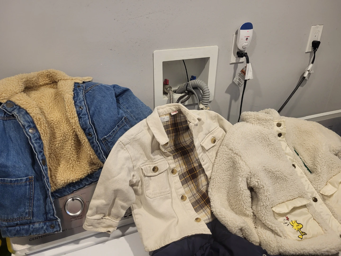ZARA Boys Cream Corduroy Shirt Jacket with Plaid Lining - photo 2