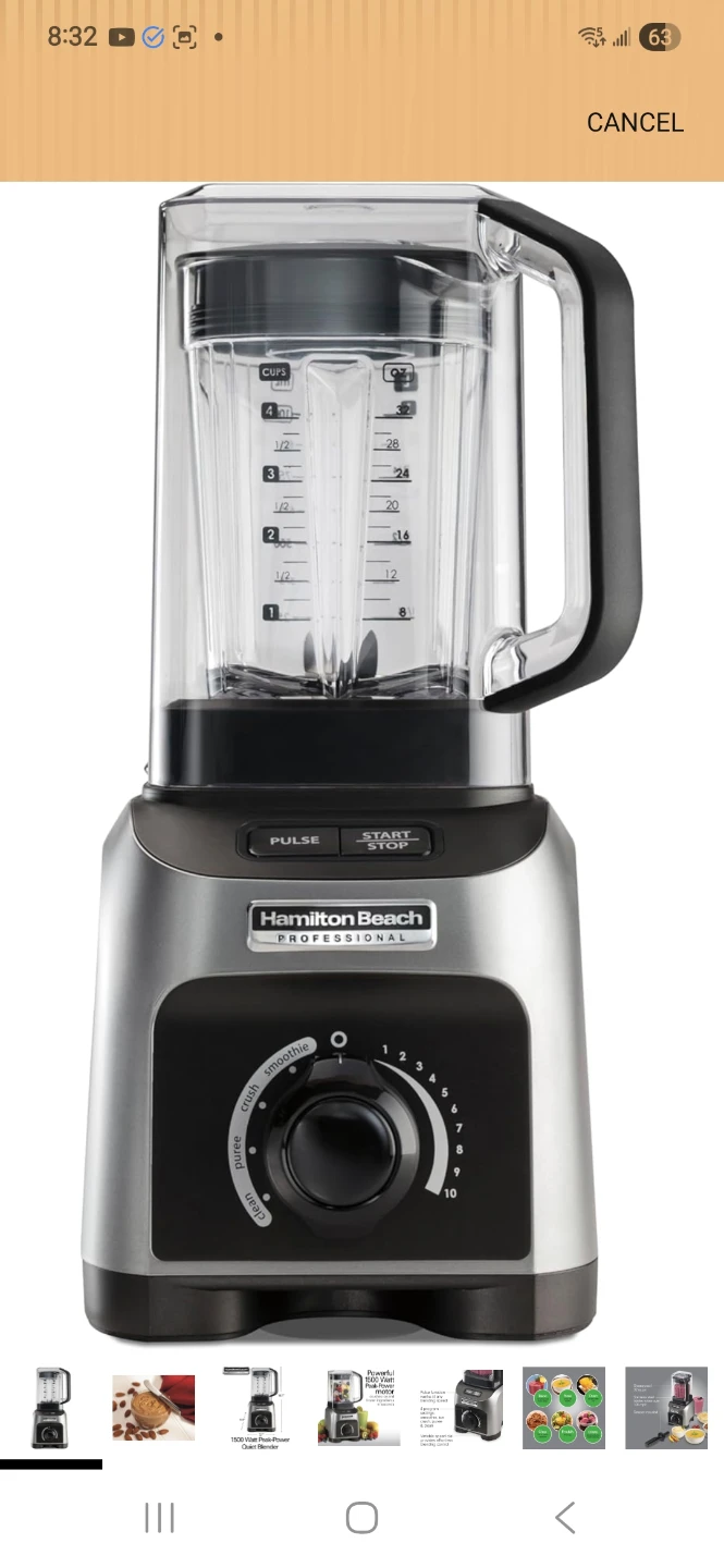 Hamilton Beach Professional Quiet Blender - 1500 Watt Peak Power - photo 3