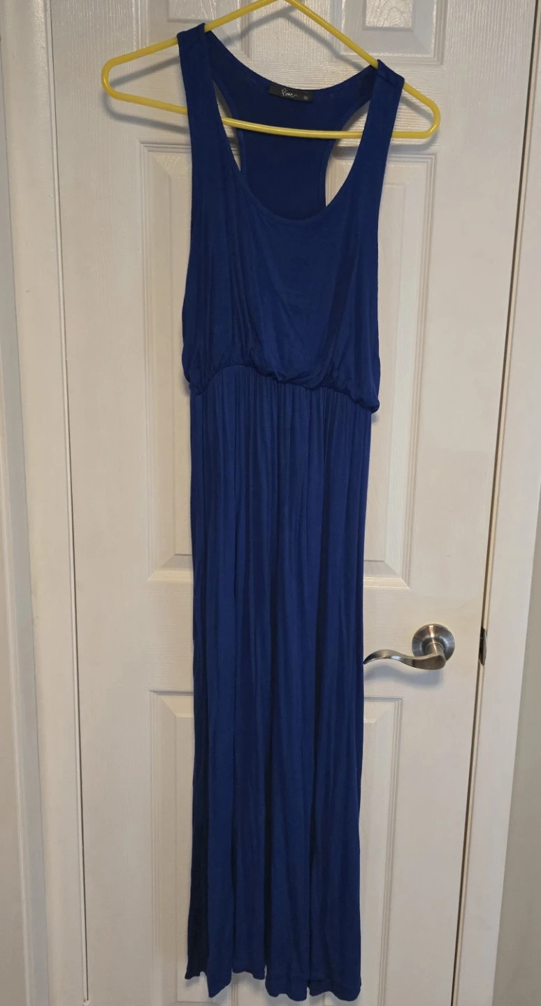 Royal Blue Size Medium Maxi Dress