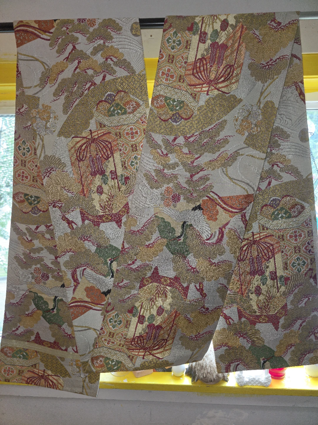 Vintage Japanese vintage maru obi sash 