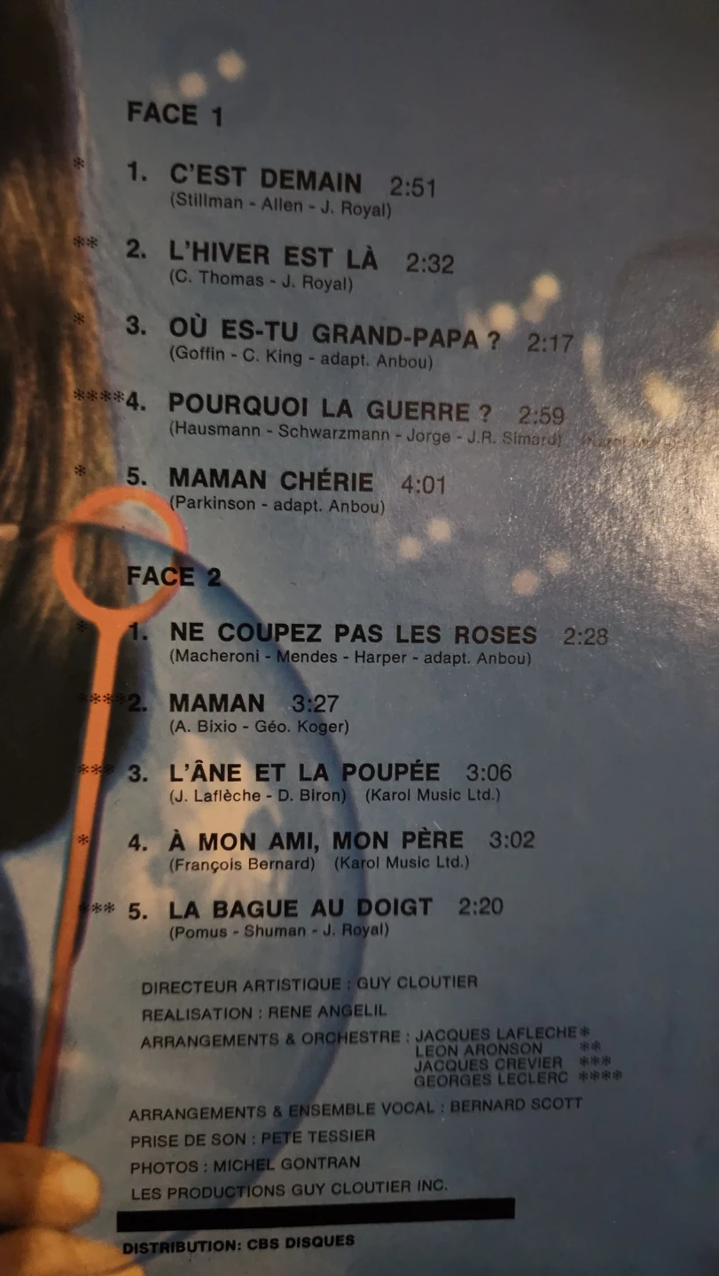 René Simard C'est Demain Vinyl Record - photo 3