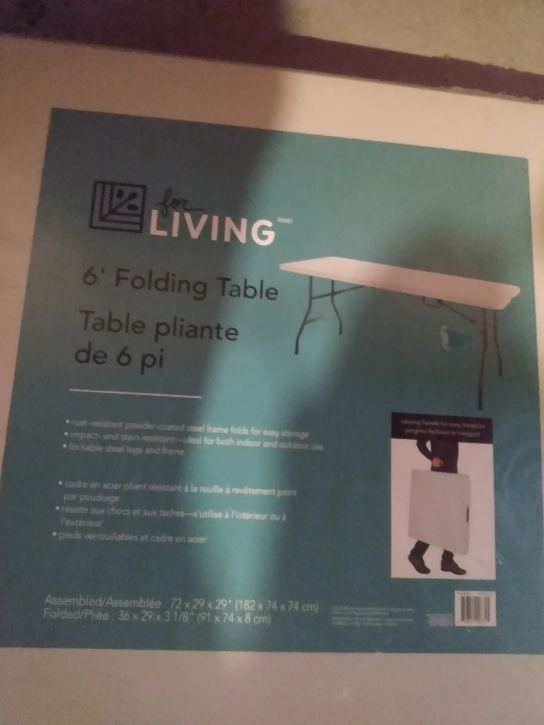For Living 6' Folding Table