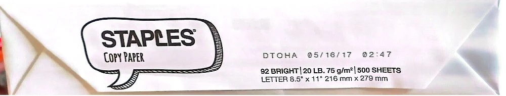 Staples Copy Paper - Letter Size - 500 Sheets - photo 2