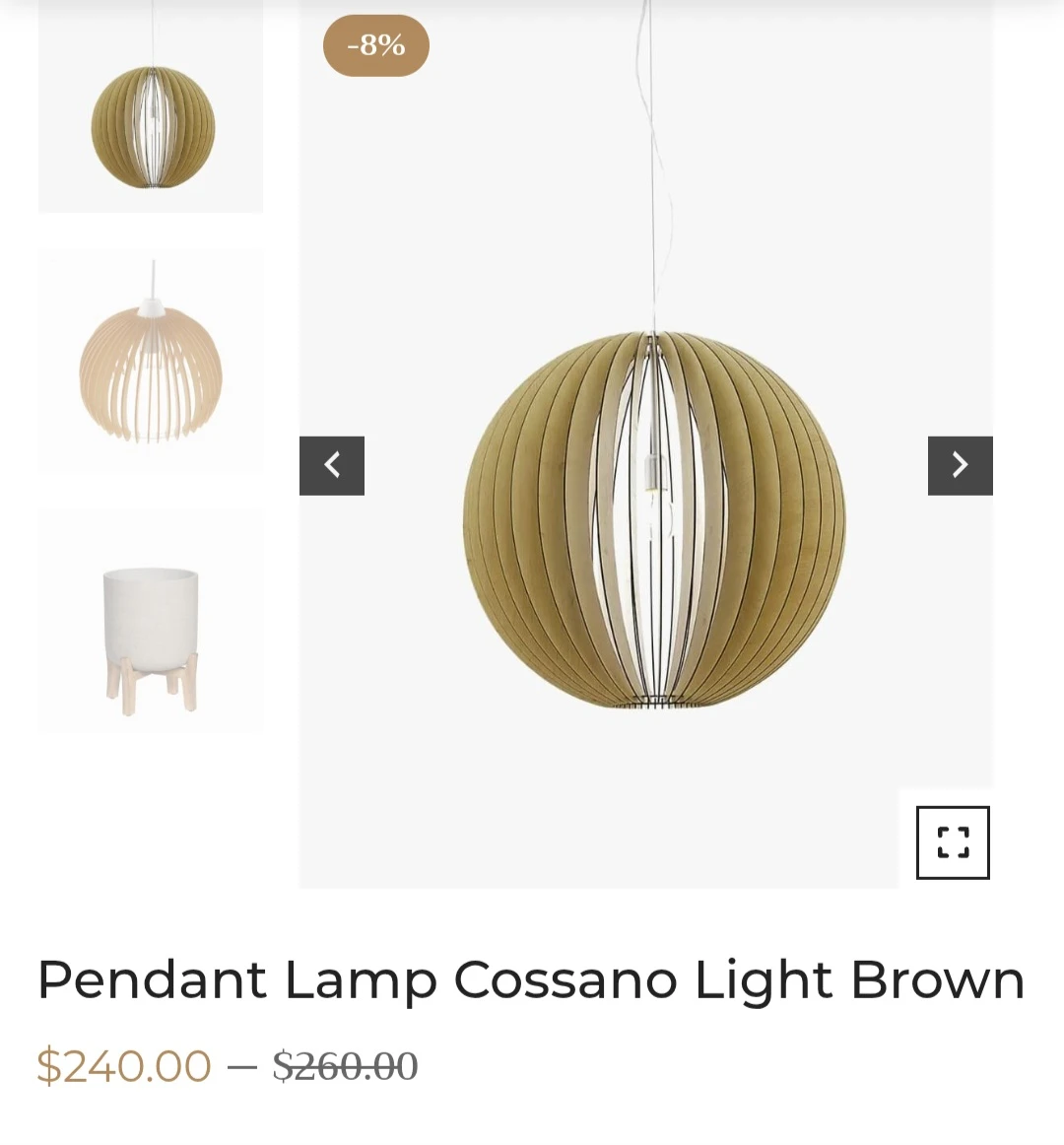 Orbital Wood Pendant Light Fixture - photo 2