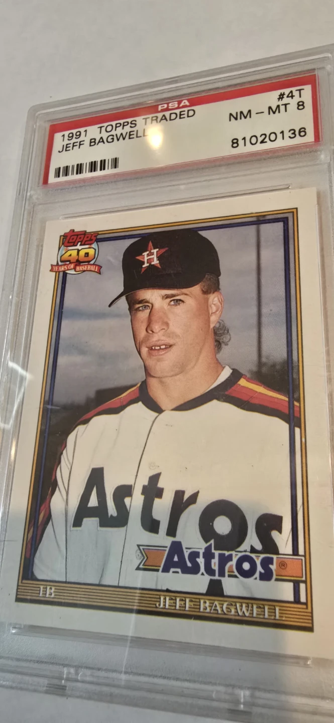 1991 Topps Traded Jeff Bagwell Baseball Card