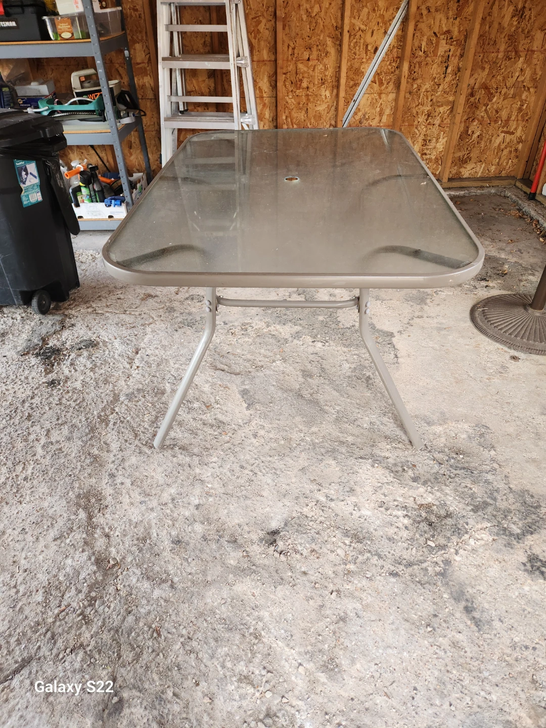 Glass Top Patio Table)washed) - photo 2
