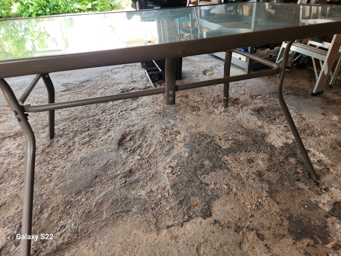 Glass Top Patio Table)washed) - photo 5