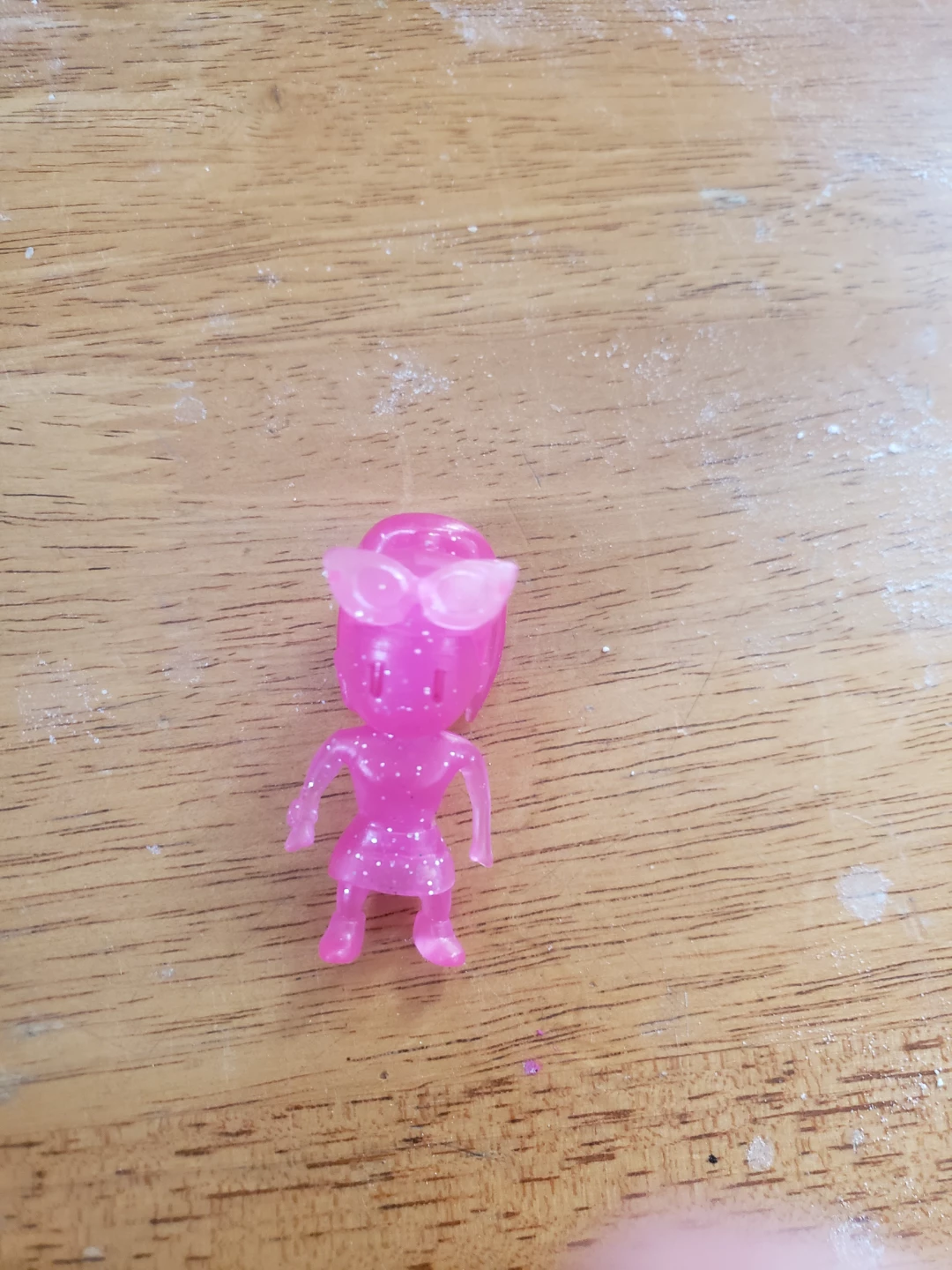 Pink Glitter Doll with Glasses