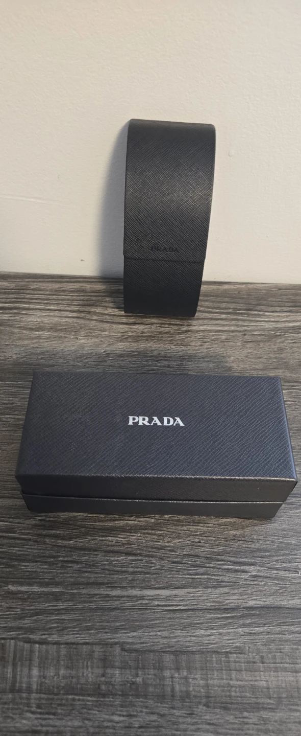Prada glass case and box