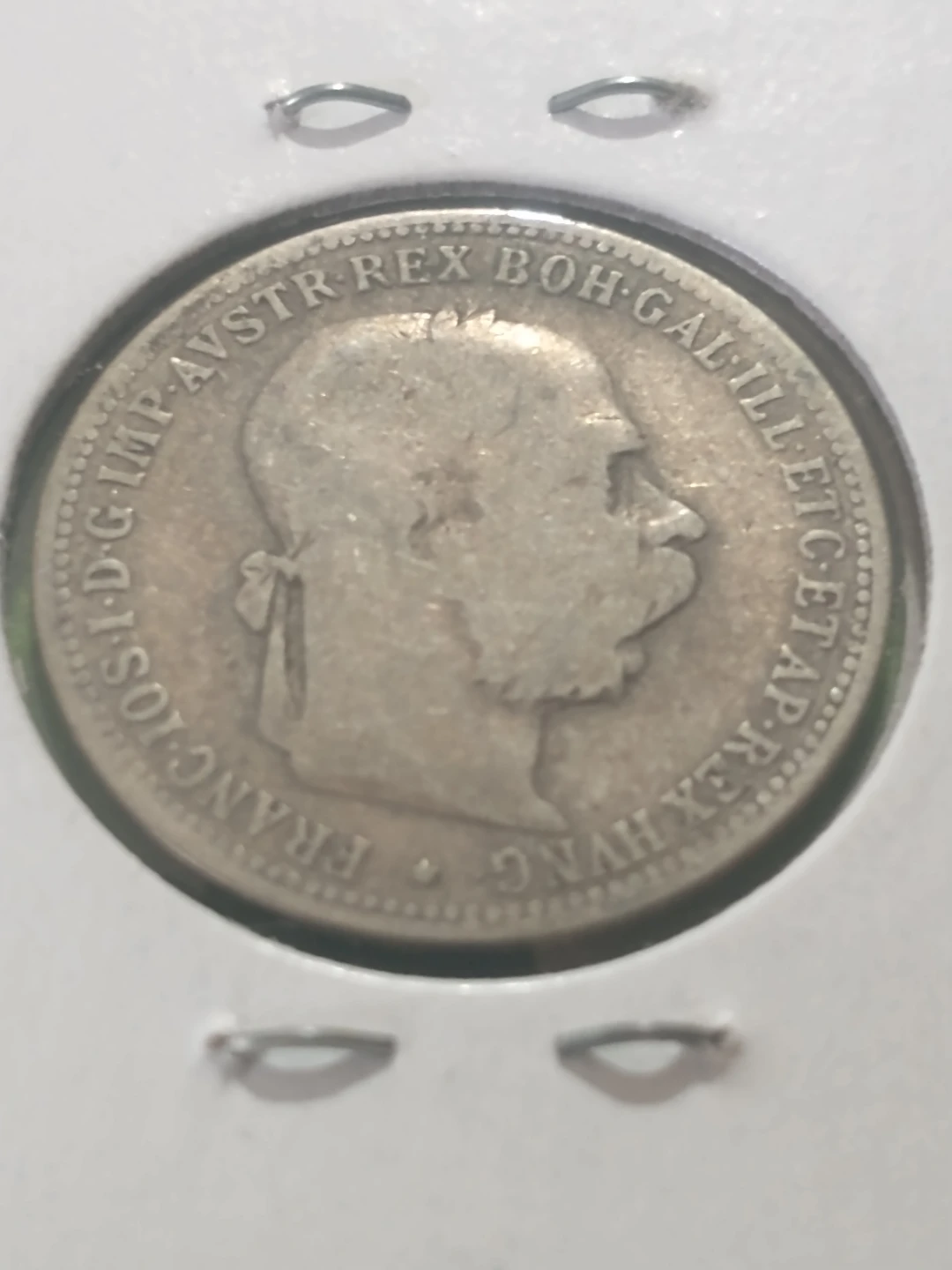 1893 Austria 1 korona .835 silver coin KM #2804 - photo 3