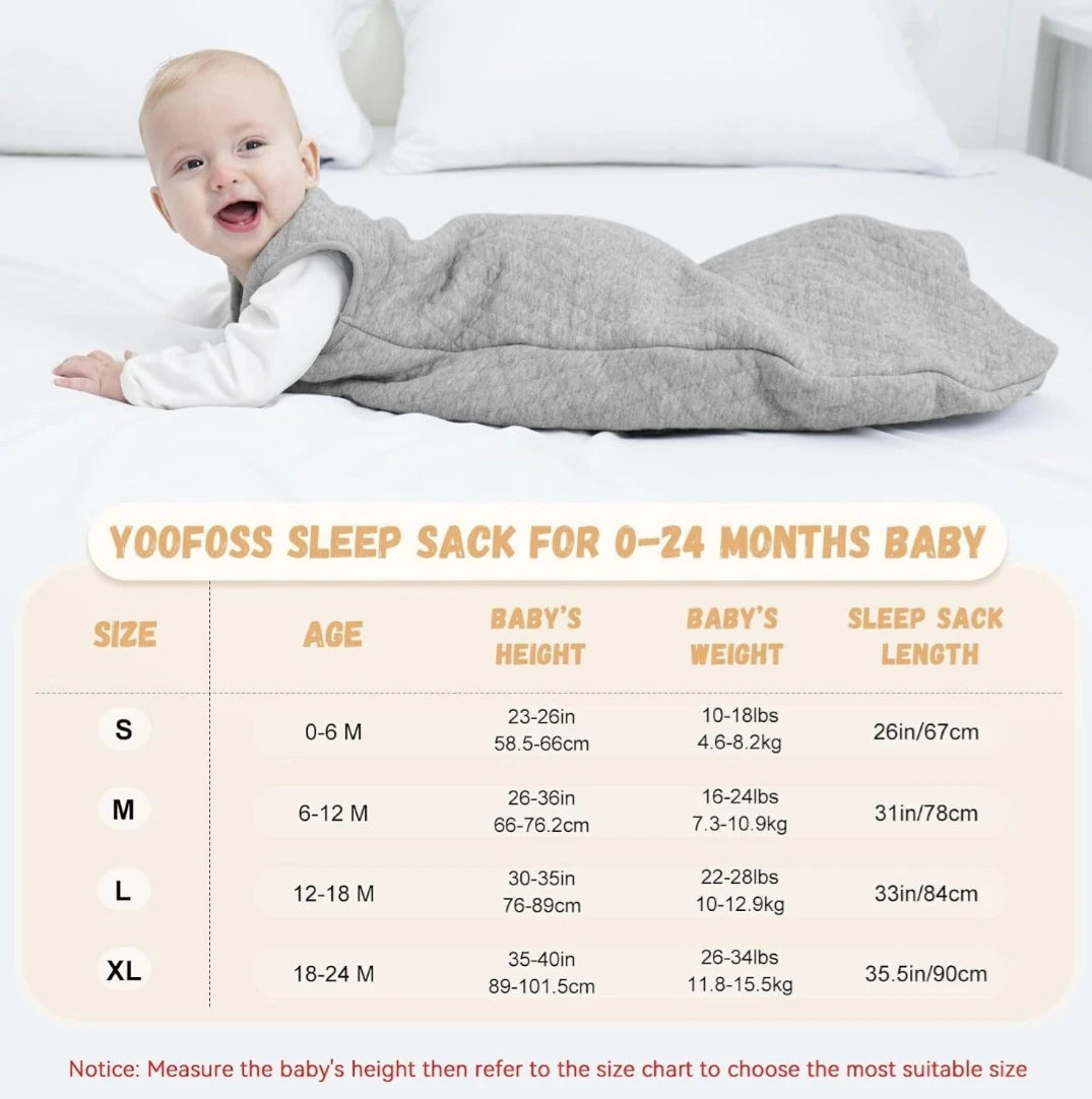 Yoofoss Sleep Sack for 12-18 Months Baby - photo 5