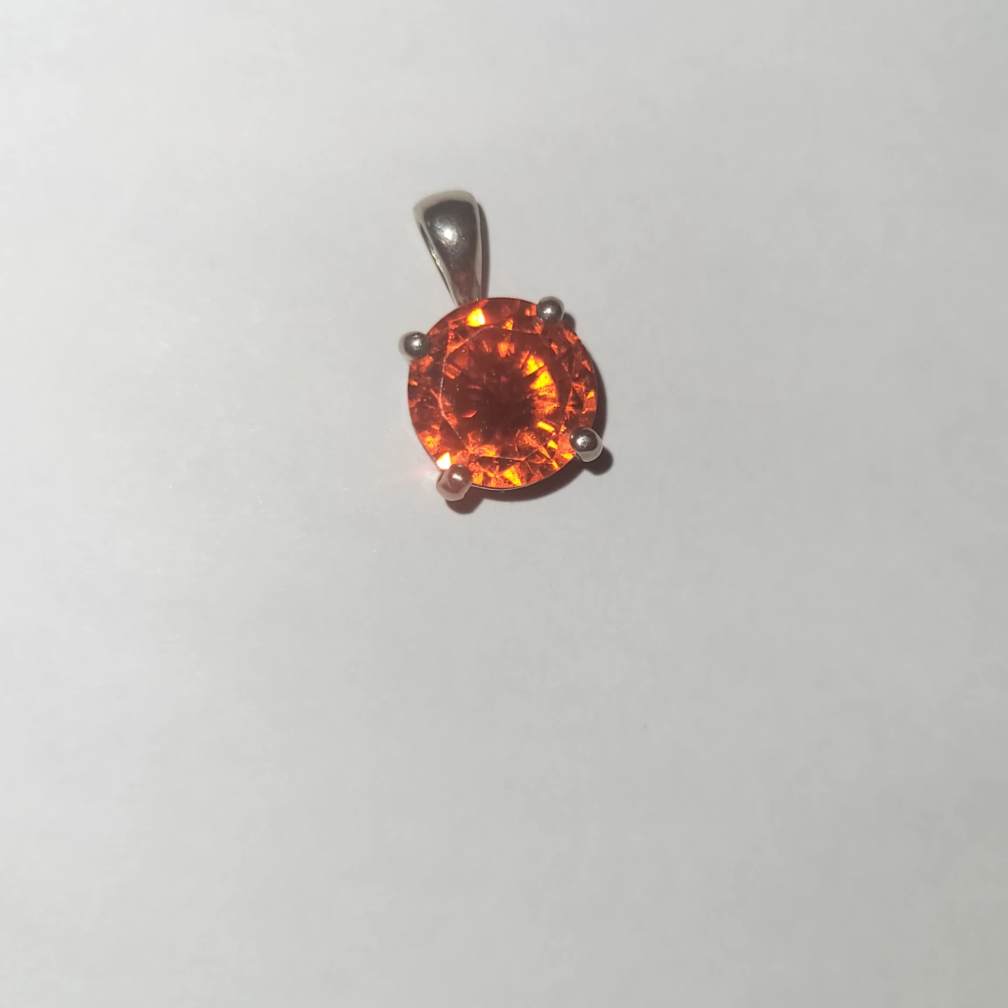 Orange Gemstone Pendant