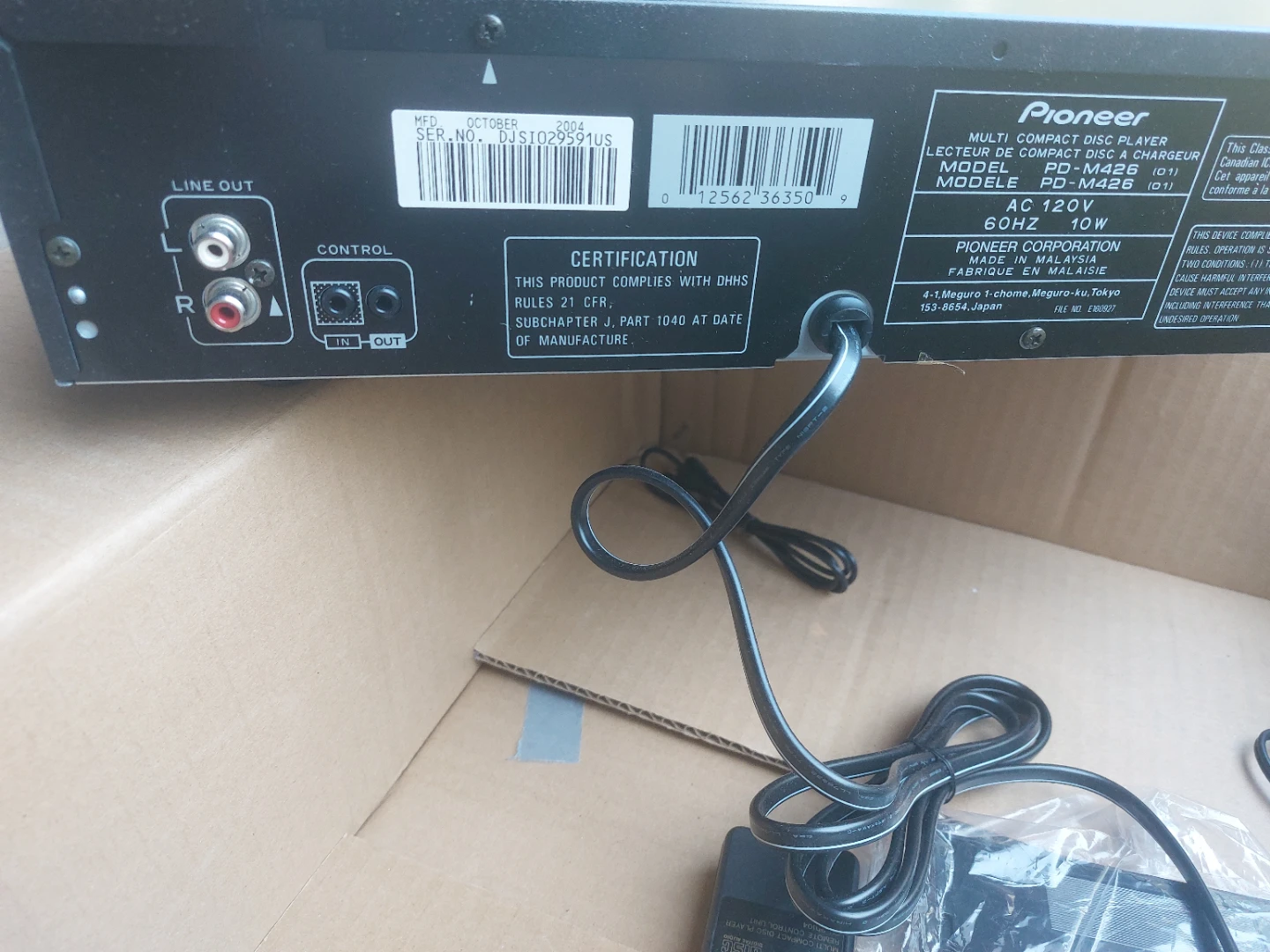 Pioneer PD-M426 Multi Compact Disc Player - photo 3
