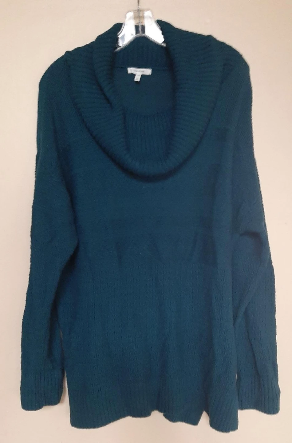 Maurices Women's Teal Cowl Neck Sweater - XL