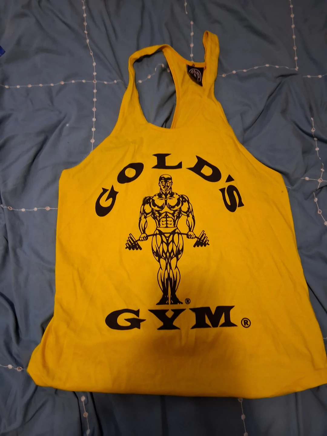 Gold's Gym Yellow Tank Top