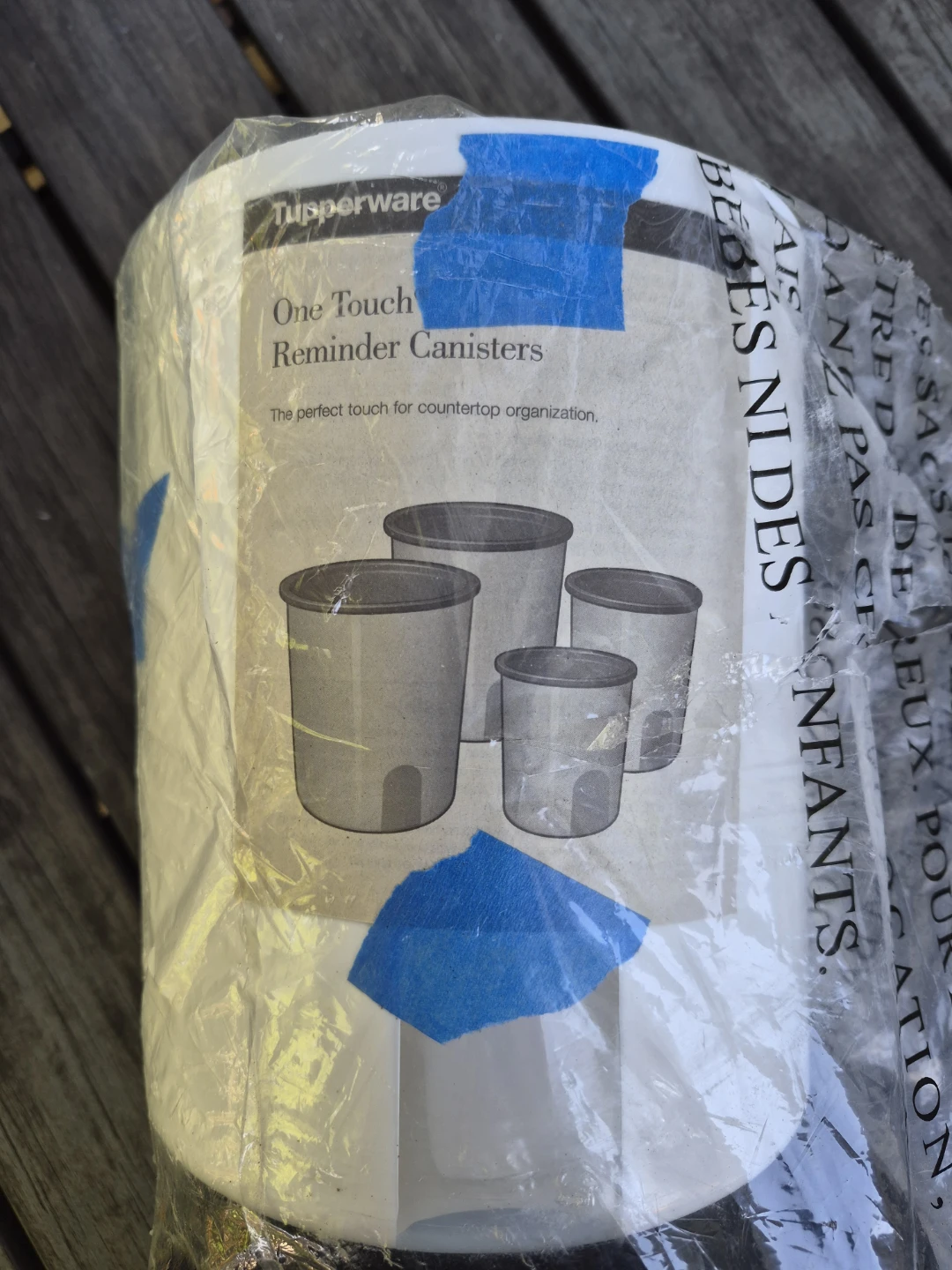 Tupperware One Touch Reminder Canisters Set