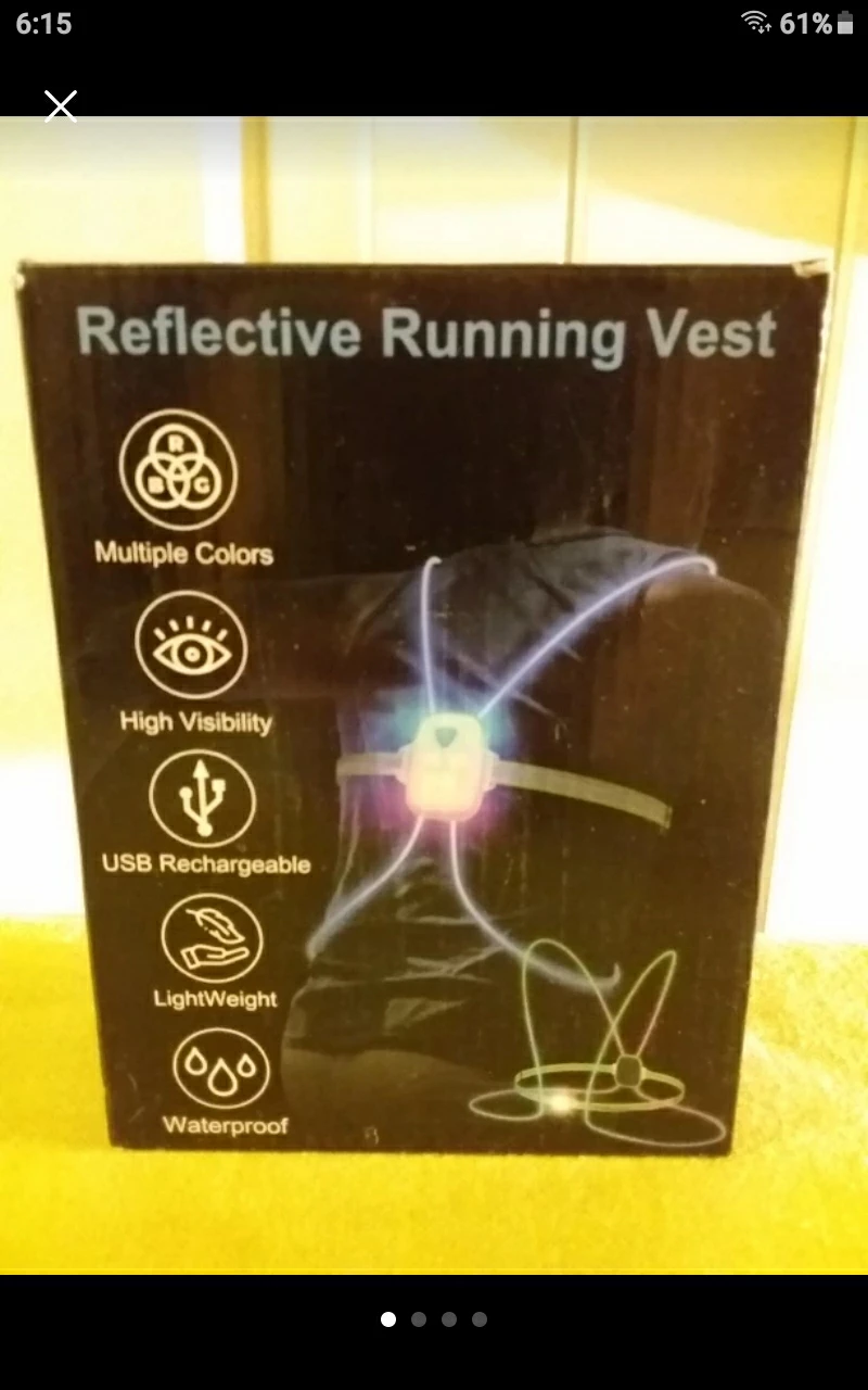 🏃‍♀️ 🎽 🆕 LED Running Vest Lights 🚨 Retails $39.99+Tx 🏃🎽 🆕