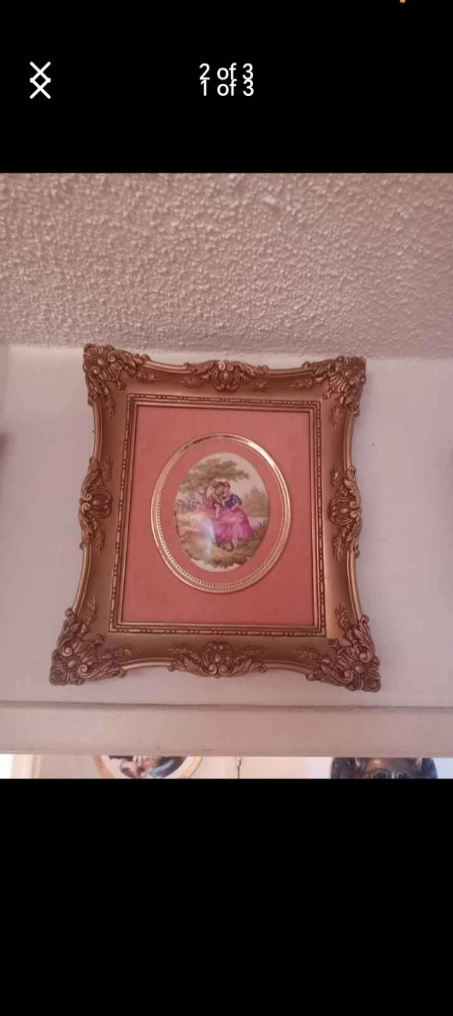 Set of 3 Vintage Ornate Framed Pictures - photo 2
