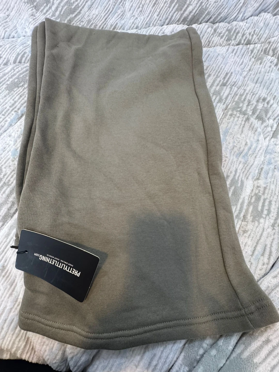 PrettyLittleThing Snape Khaki Wide Leg Joggers Size 12 - photo 2