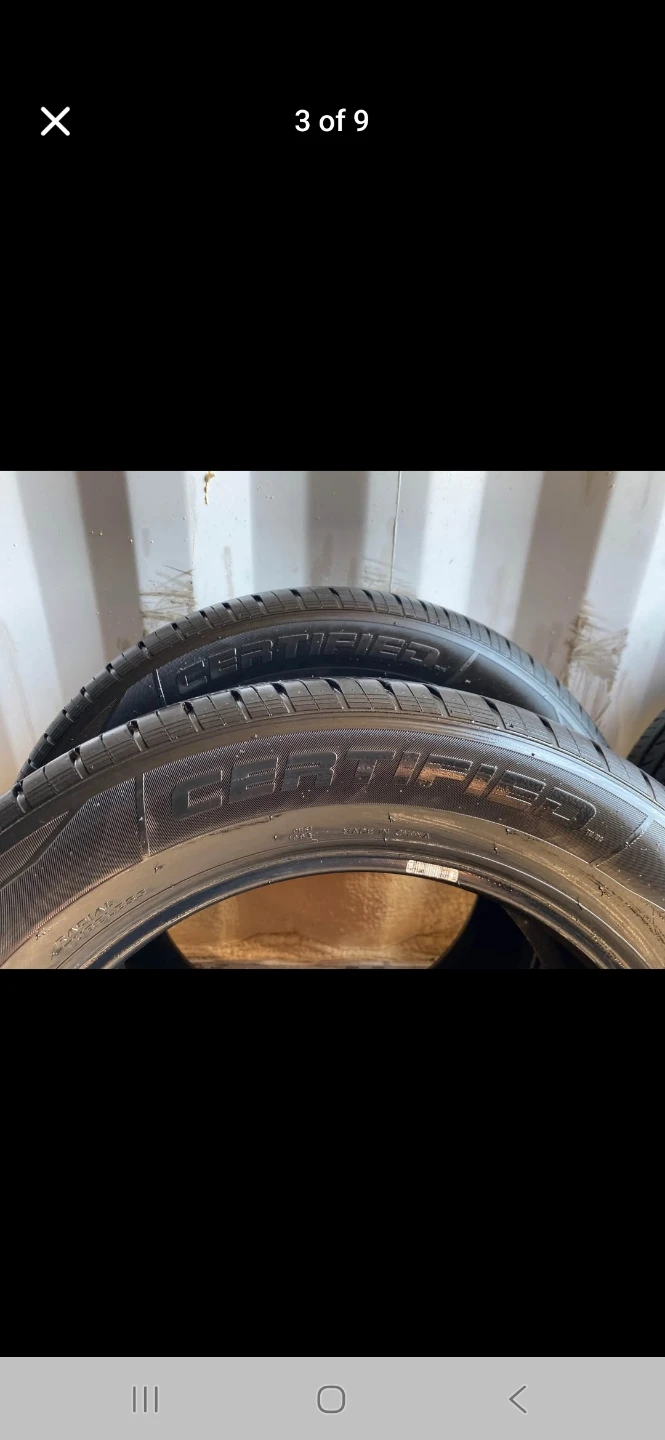 Set of 4 CERTIFIED all season tires  (215 60 17) LIKE NEW - photo 3